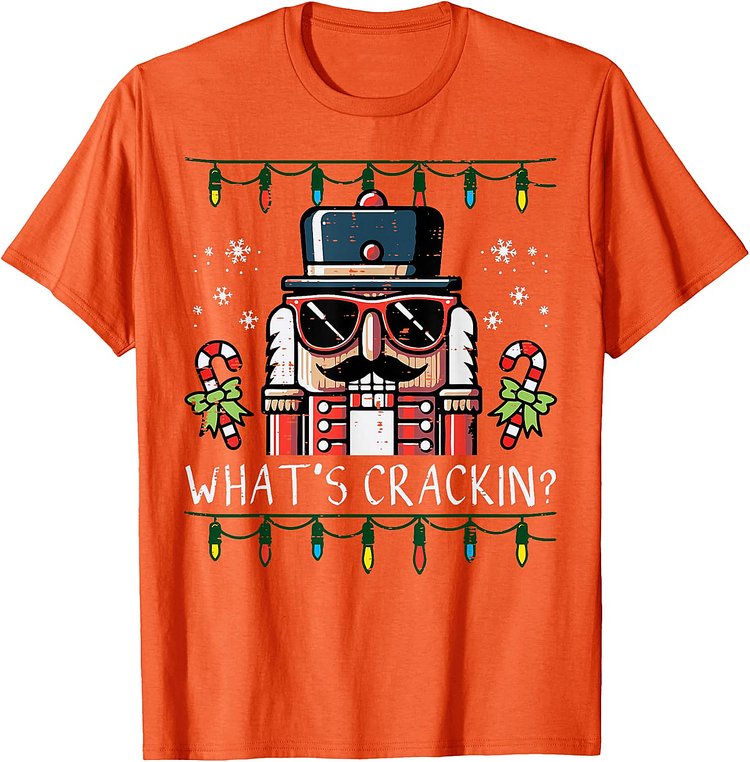 Funny Nutcracker "What's Crackin" Christmas T-Shirt