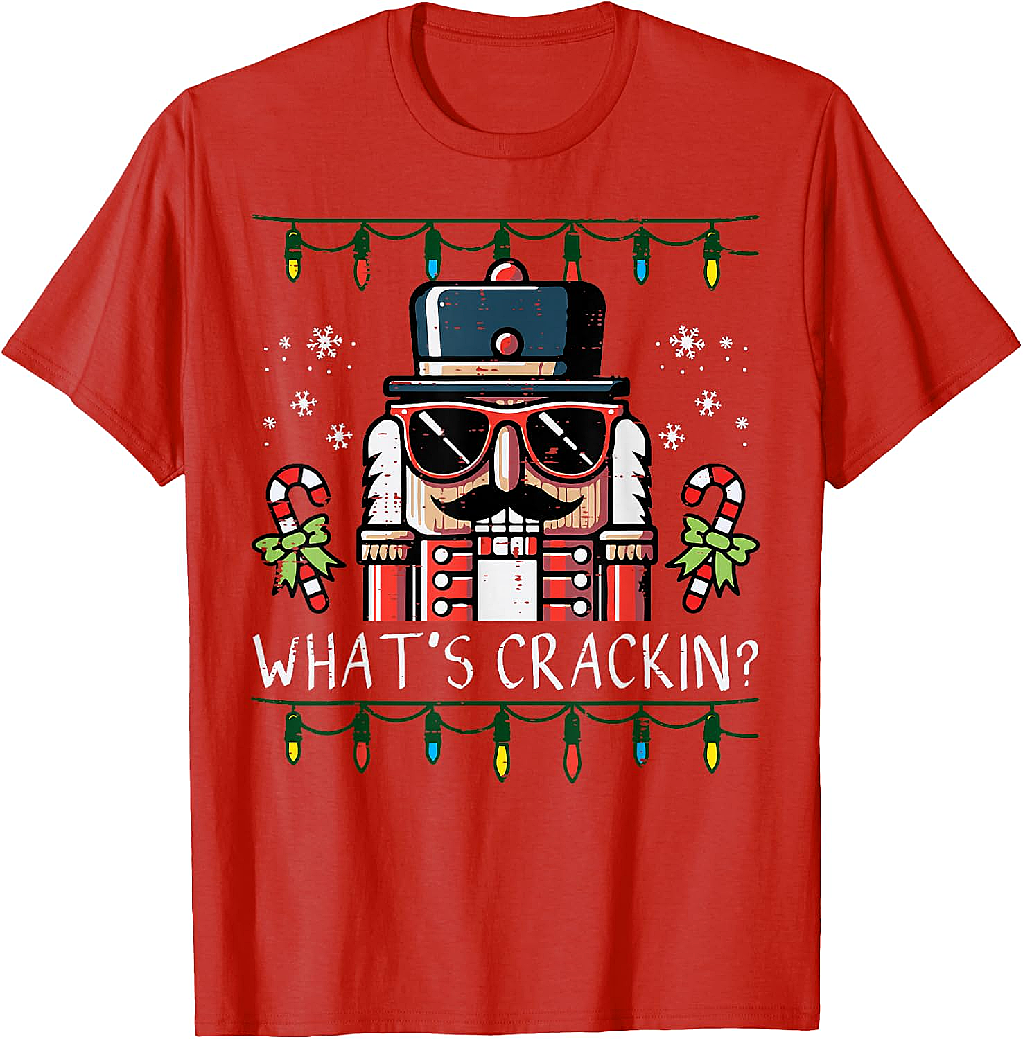 Funny Nutcracker "What's Crackin" Christmas T-Shirt