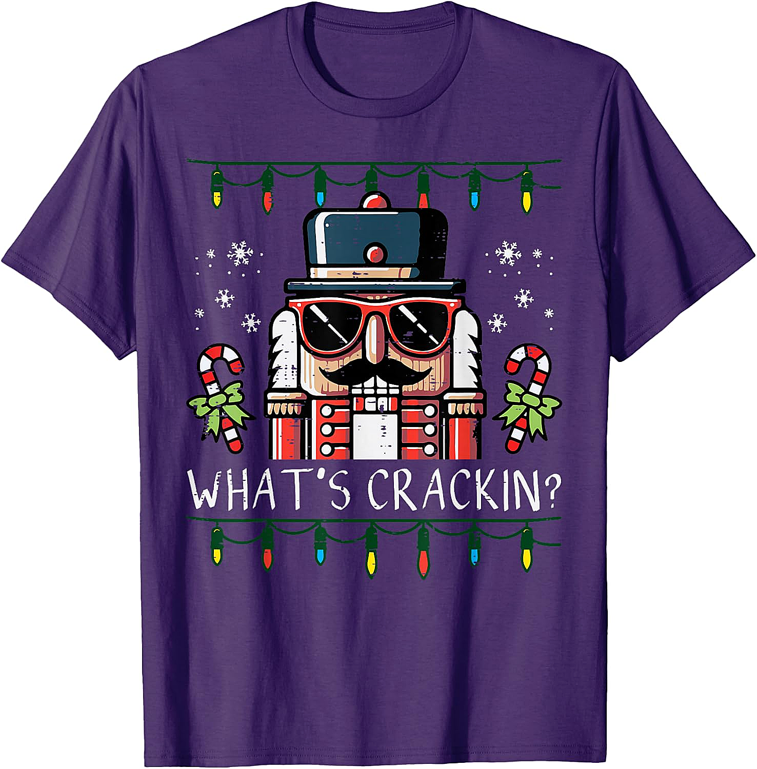 Funny Nutcracker "What's Crackin" Christmas T-Shirt