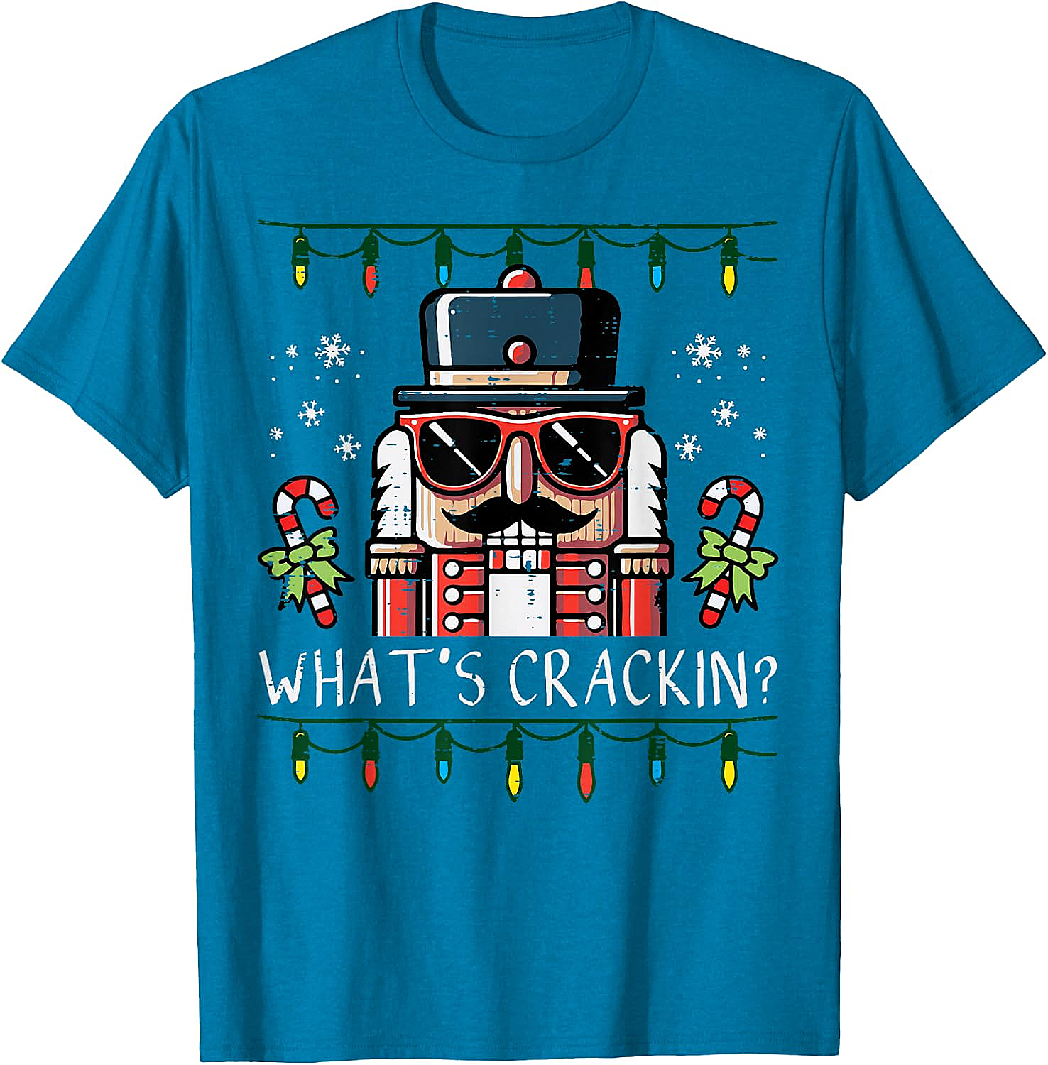 Funny Nutcracker "What's Crackin" Christmas T-Shirt