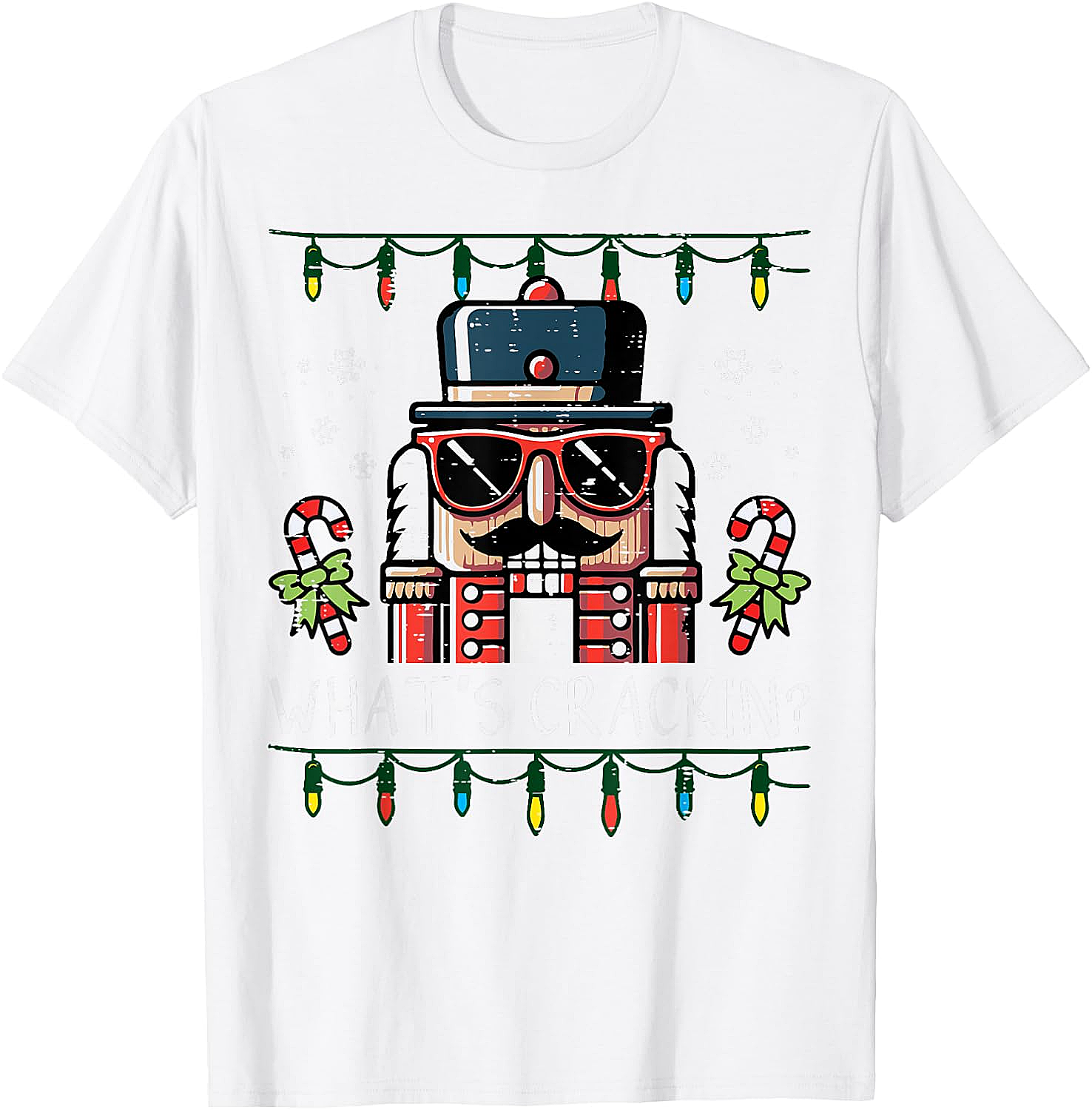Funny Nutcracker "What's Crackin" Christmas T-Shirt
