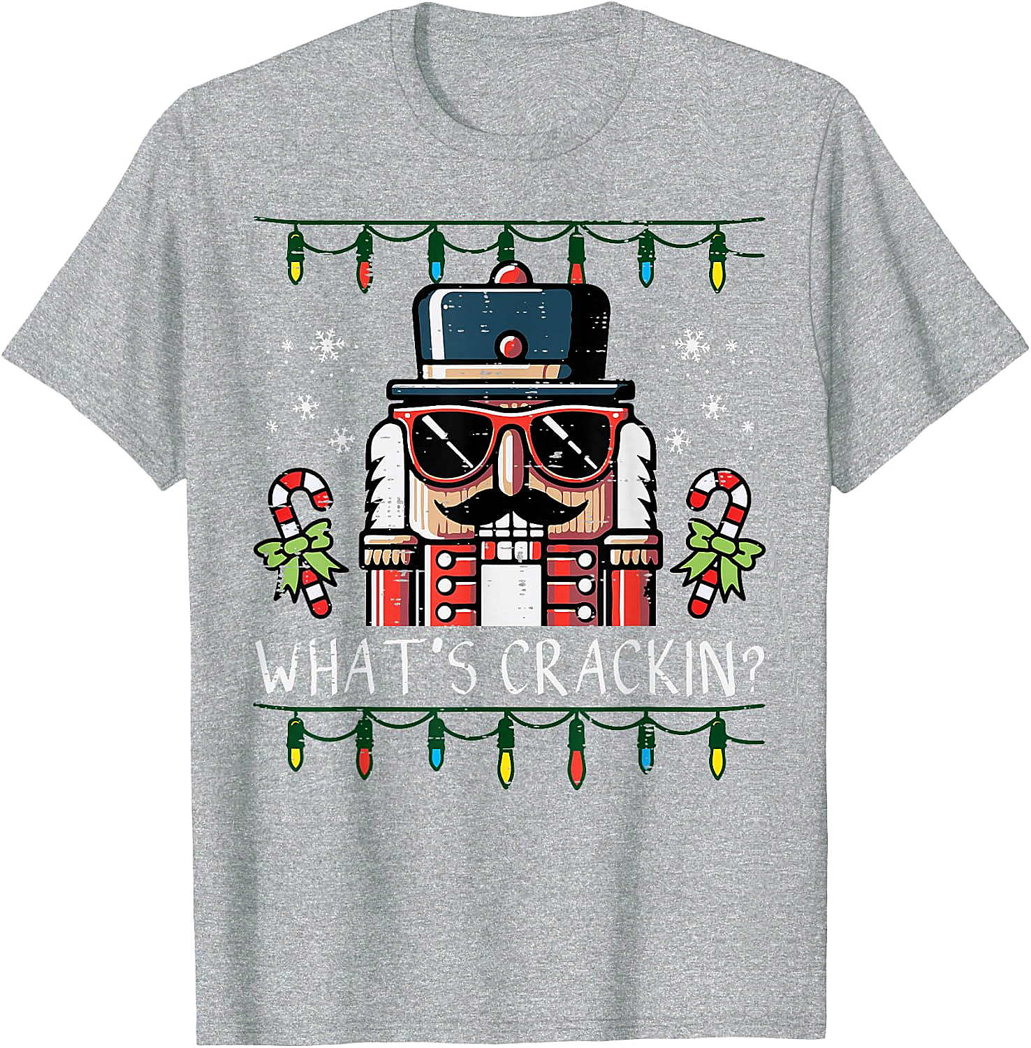 Funny Nutcracker "What's Crackin" Christmas T-Shirt