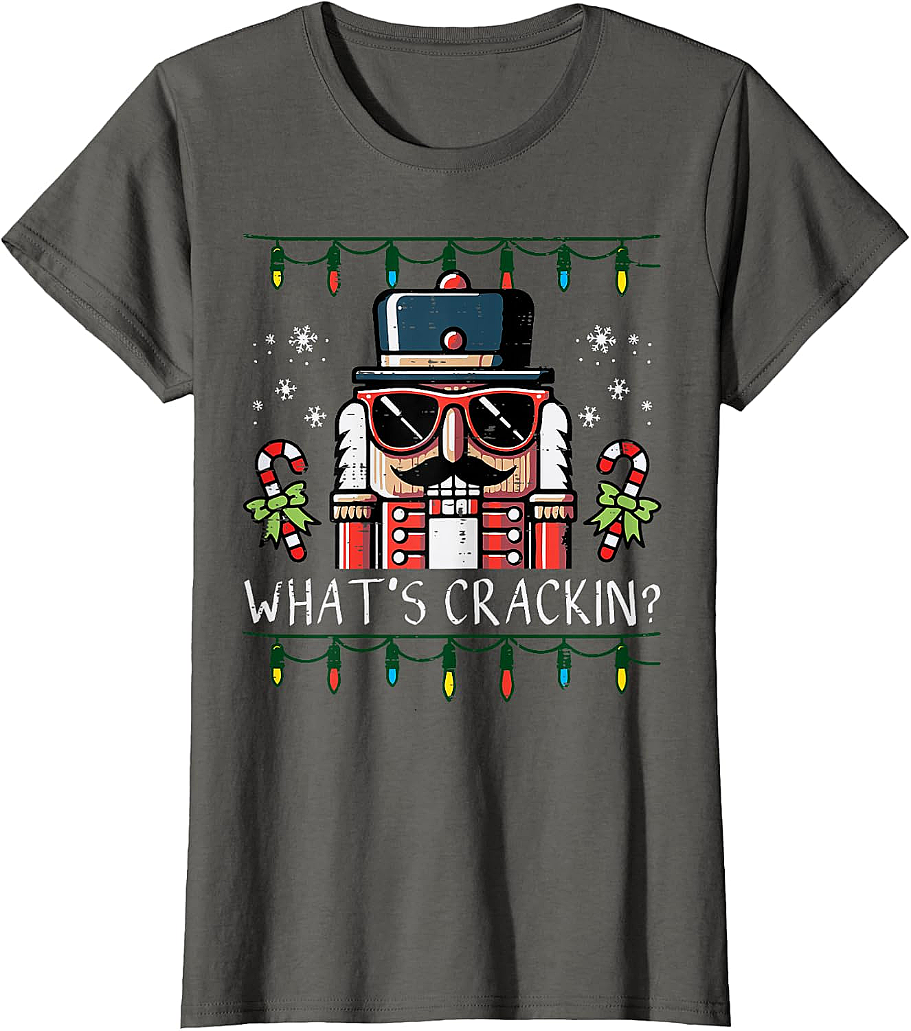 Funny Nutcracker "What's Crackin" Christmas T-Shirt