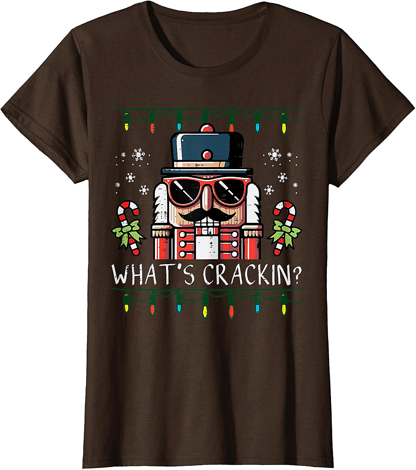 Funny Nutcracker "What's Crackin" Christmas T-Shirt