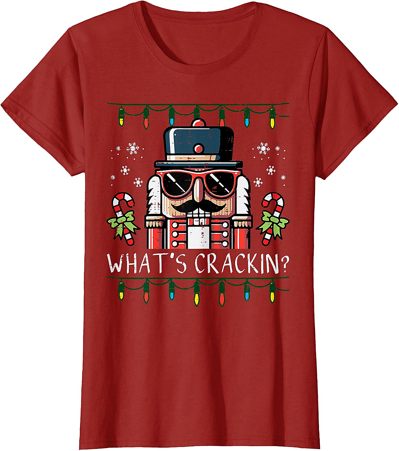 Funny Nutcracker "What's Crackin" Christmas T-Shirt