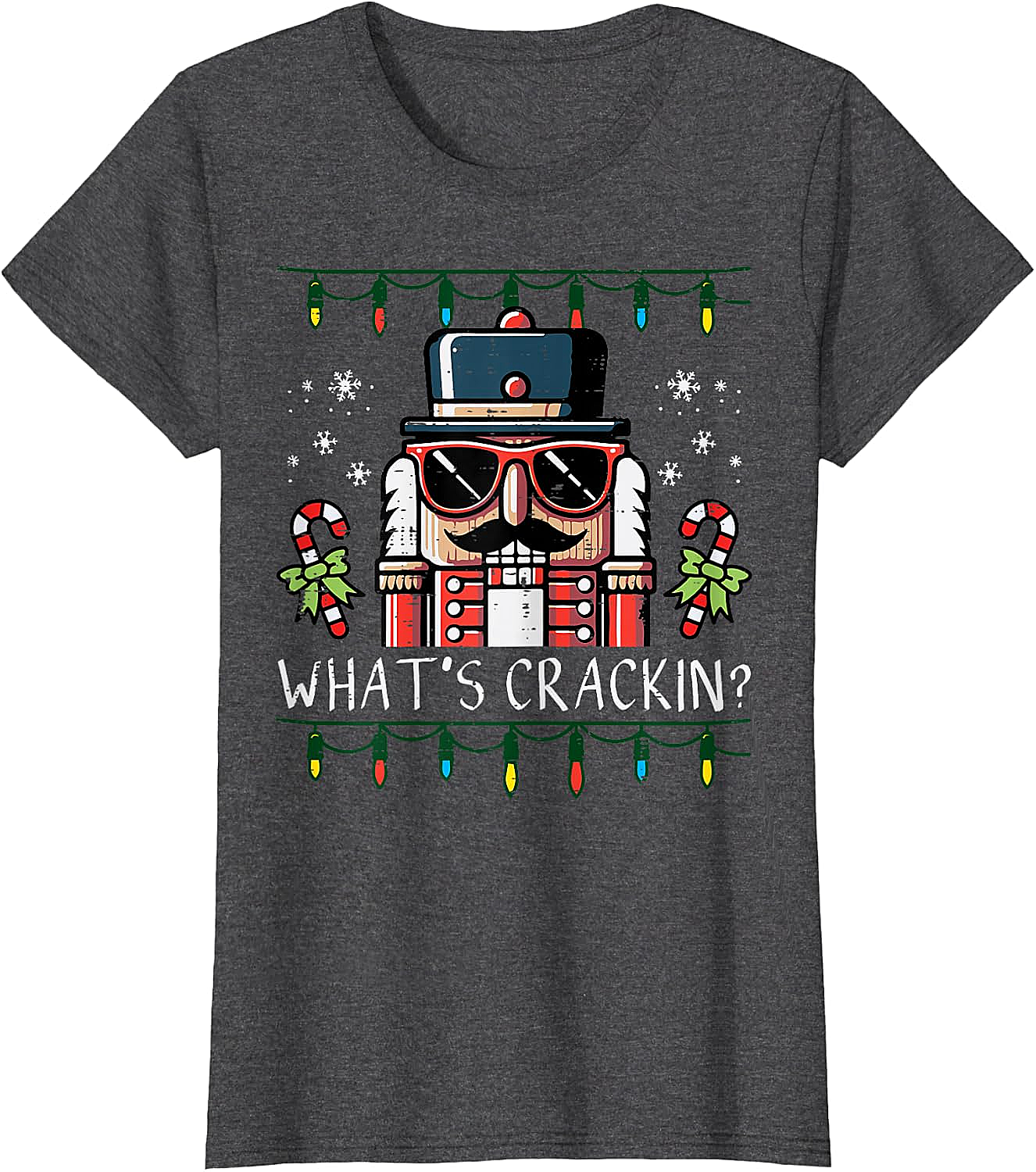 Funny Nutcracker "What's Crackin" Christmas T-Shirt