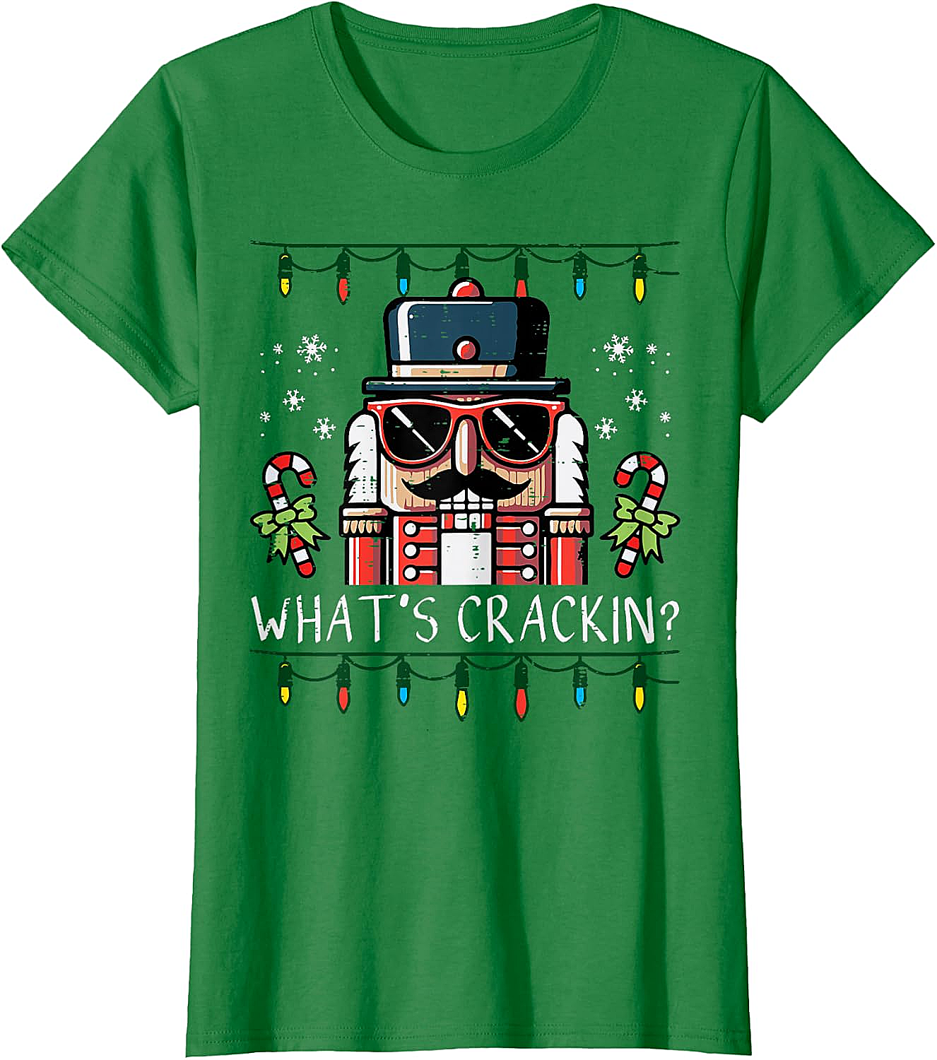 Funny Nutcracker "What's Crackin" Christmas T-Shirt