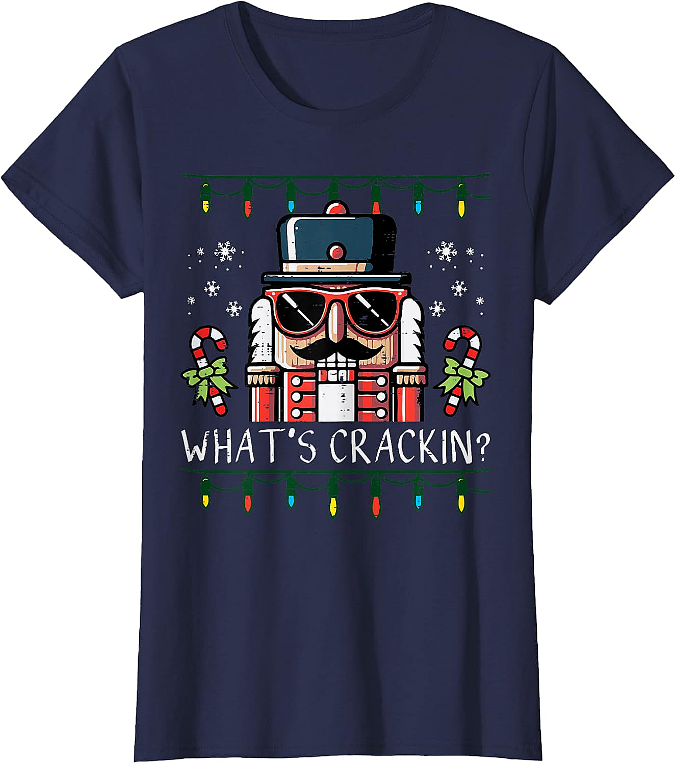 Funny Nutcracker "What's Crackin" Christmas T-Shirt