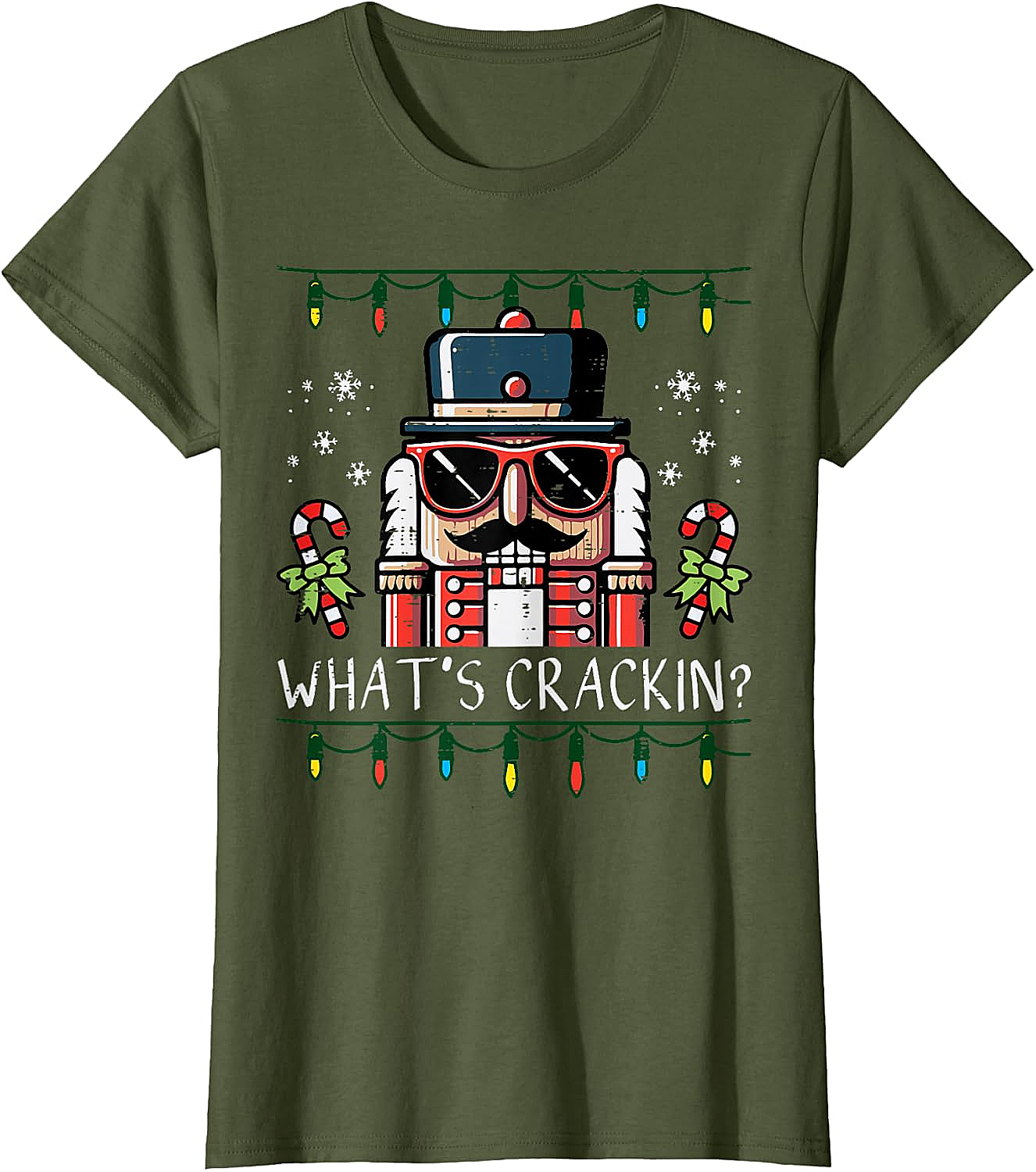 Funny Nutcracker "What's Crackin" Christmas T-Shirt