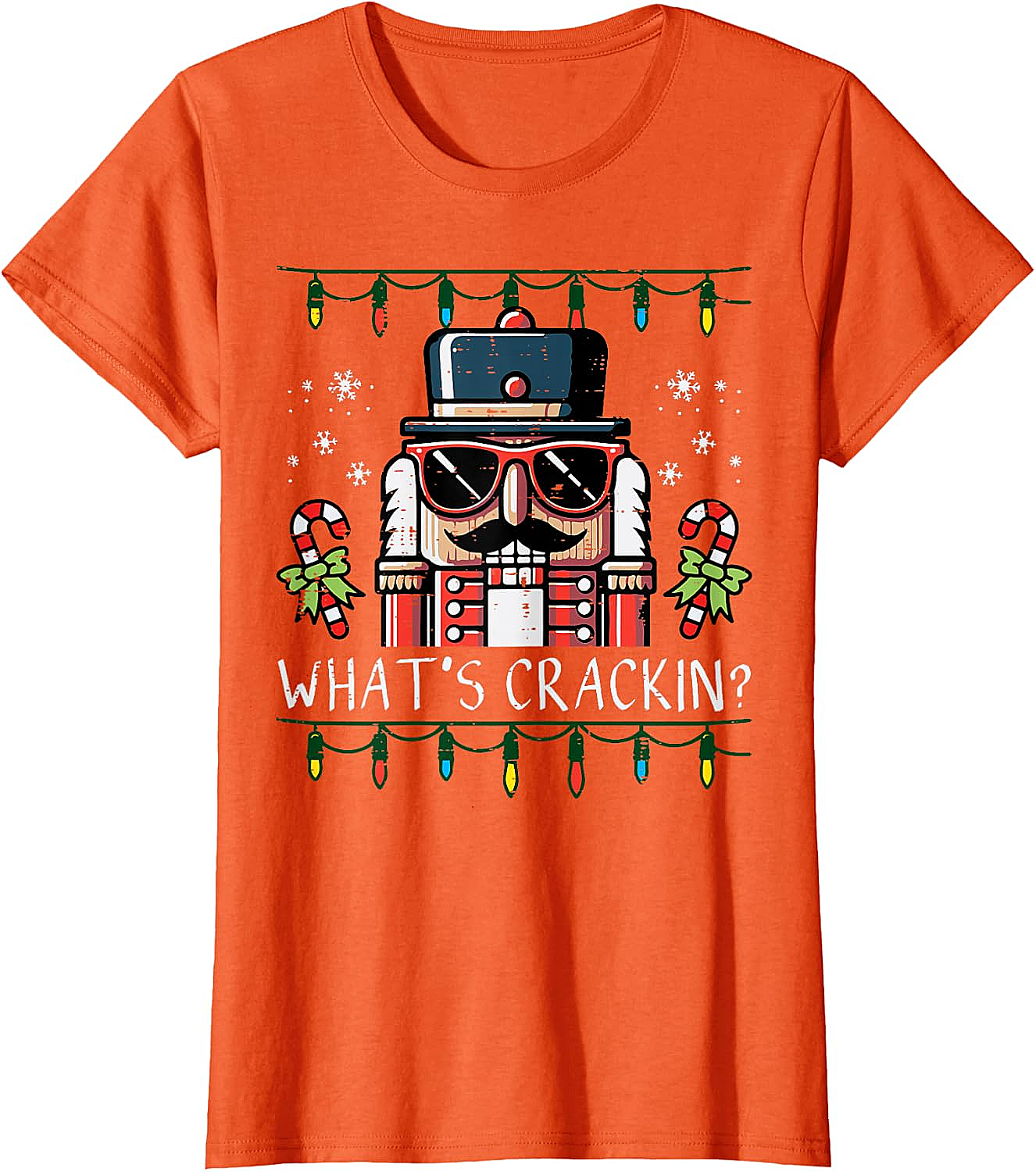 Funny Nutcracker "What's Crackin" Christmas T-Shirt