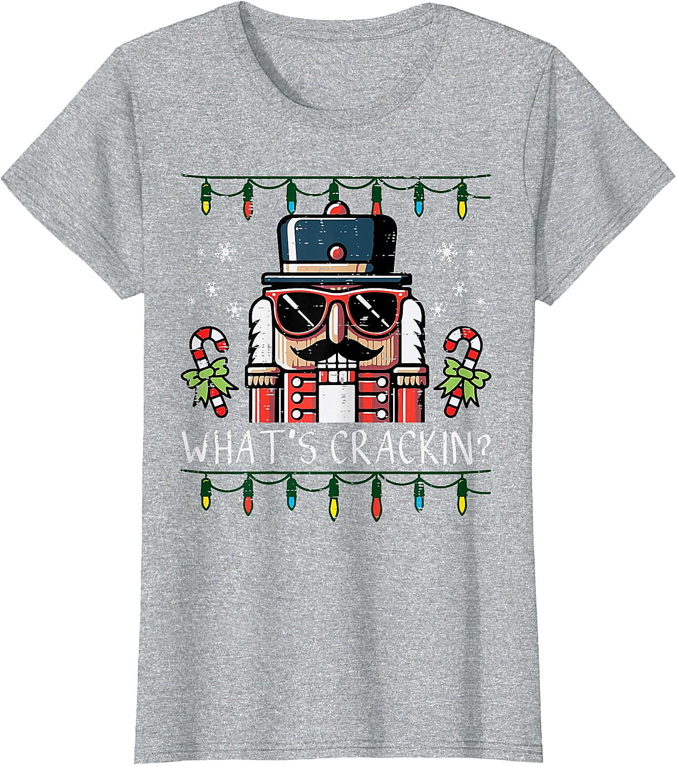 Funny Nutcracker "What's Crackin" Christmas T-Shirt