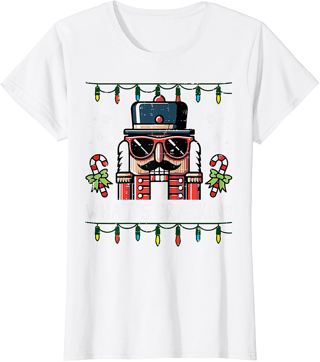 Funny Nutcracker "What's Crackin" Christmas T-Shirt