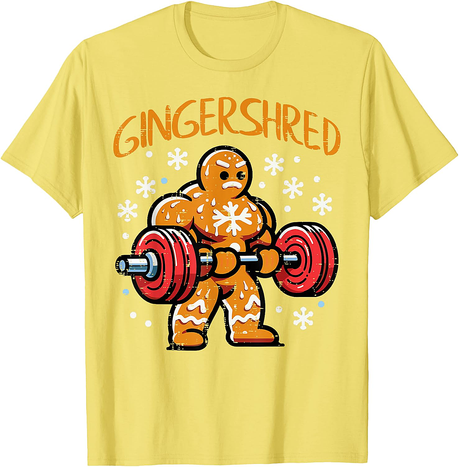  Gingershred Christmas Gym T-Shirt Funny Xmas Workout Tee