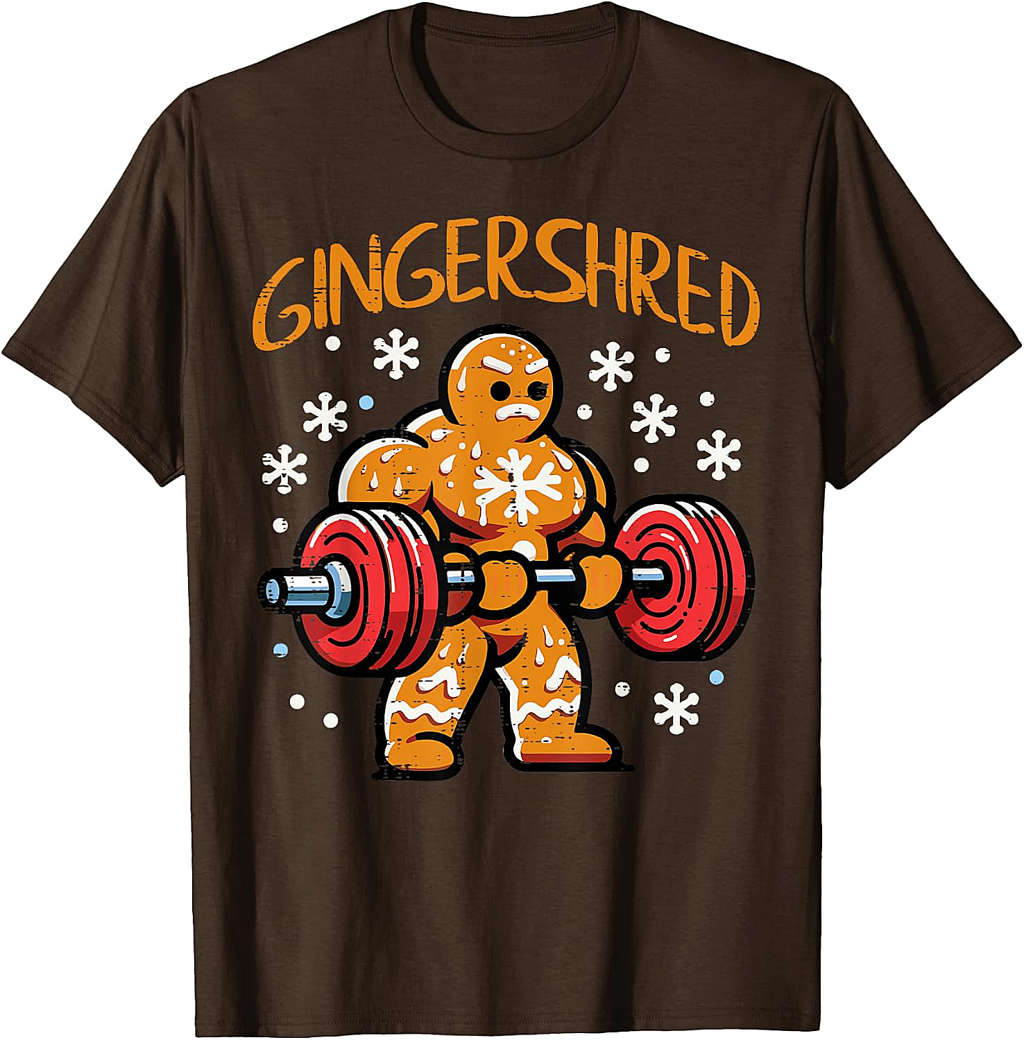  Gingershred Christmas Gym T-Shirt Funny Xmas Workout Tee
