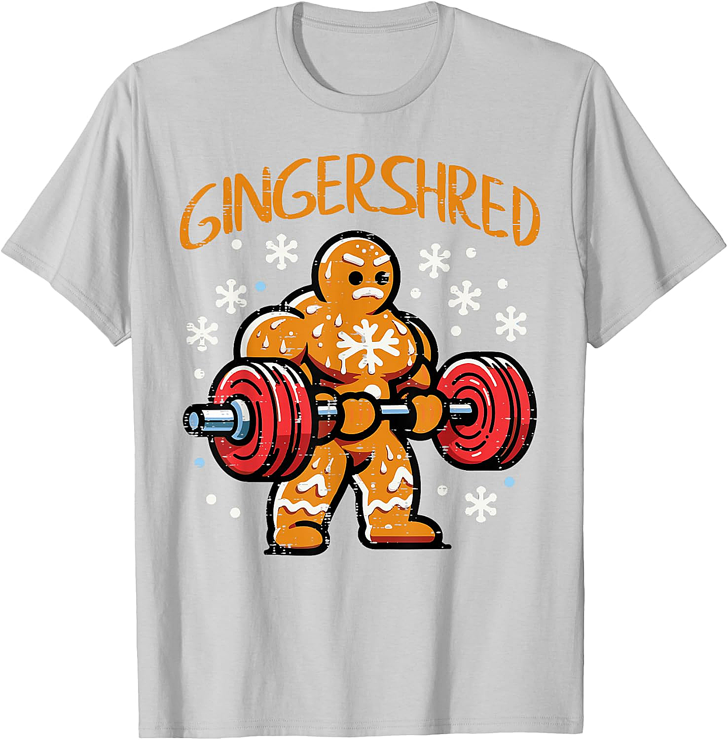 Gingershred Christmas Gym T-Shirt Funny Xmas Workout Tee