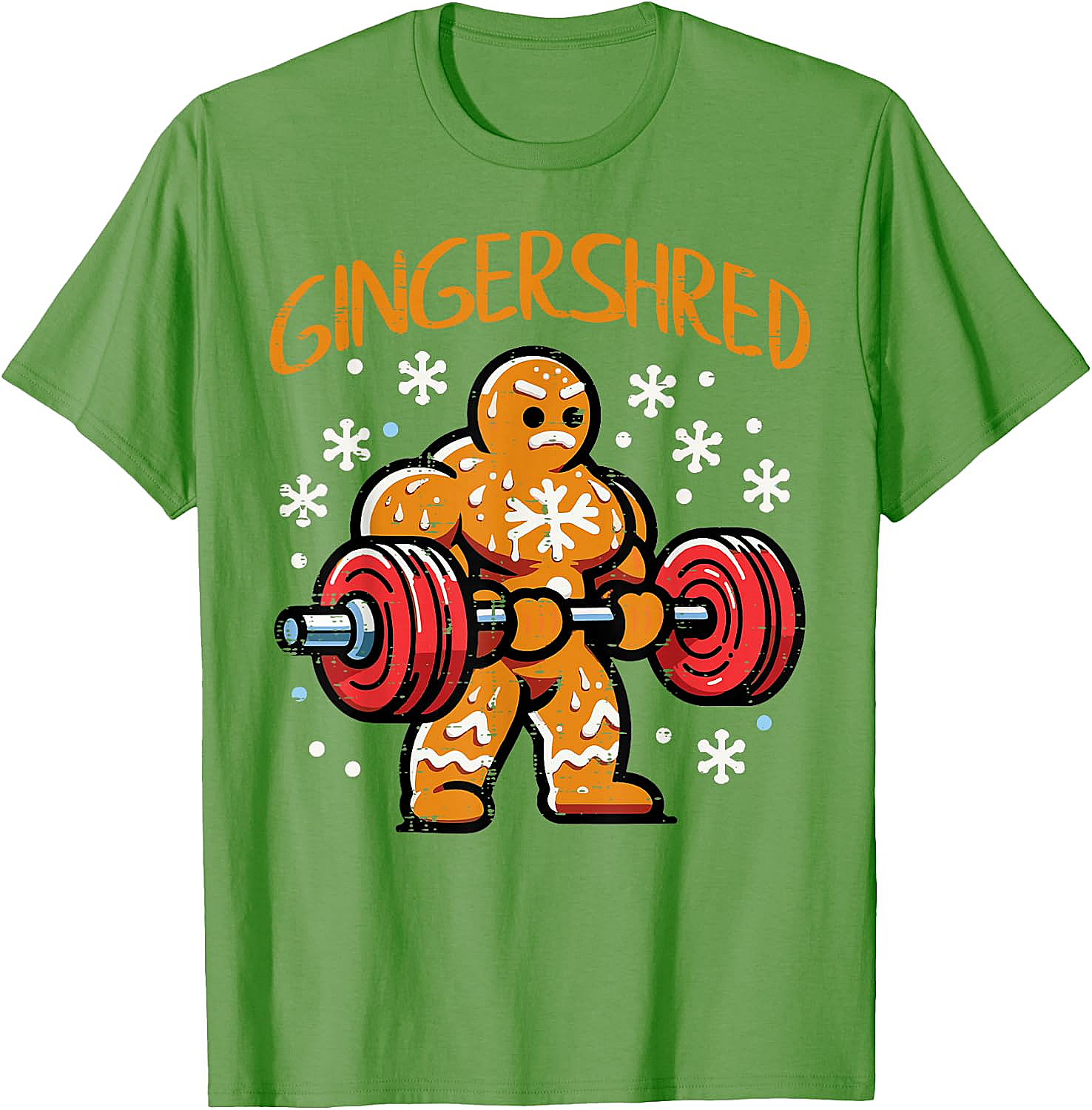  Gingershred Christmas Gym T-Shirt Funny Xmas Workout Tee