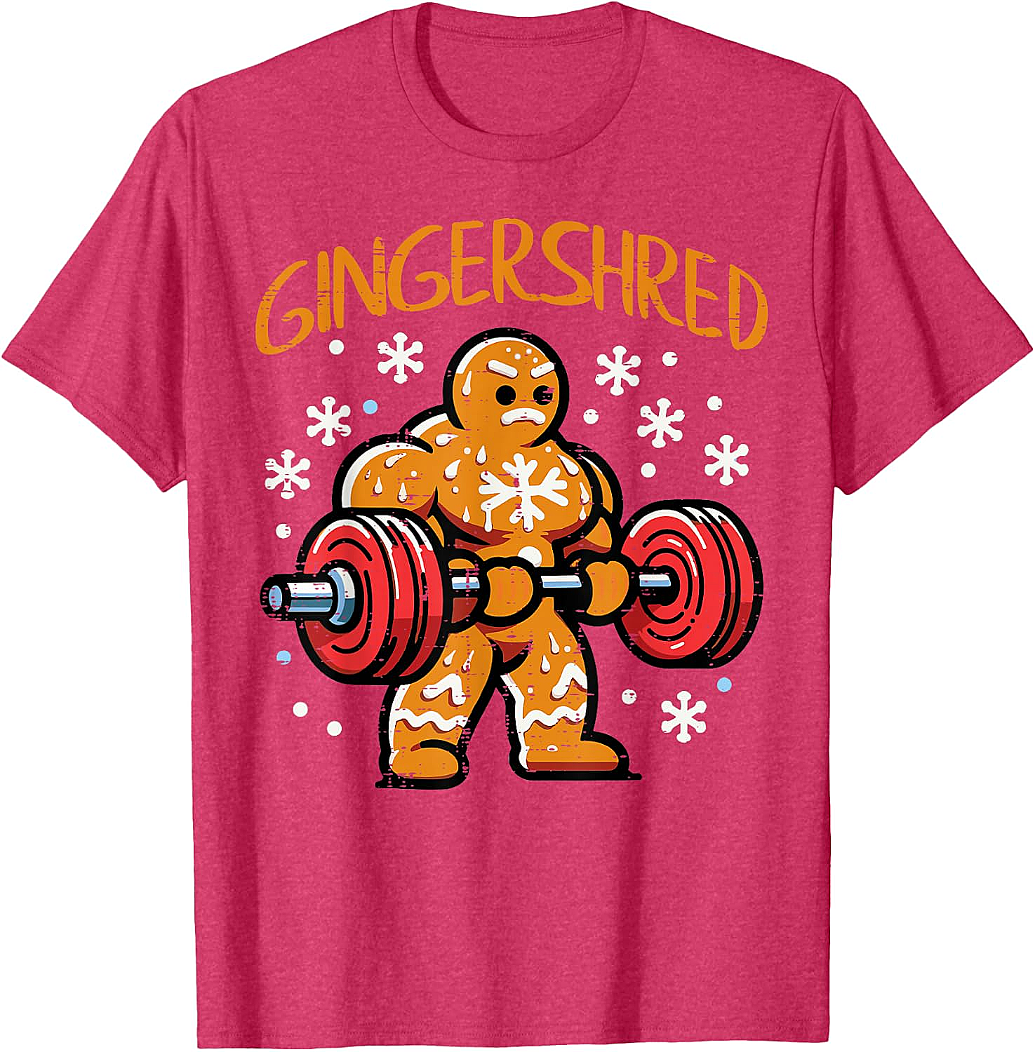 Gingershred Christmas Gym T-Shirt Funny Xmas Workout Tee