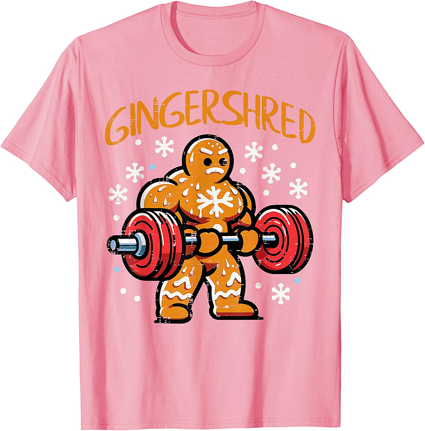  Gingershred Christmas Gym T-Shirt Funny Xmas Workout Tee
