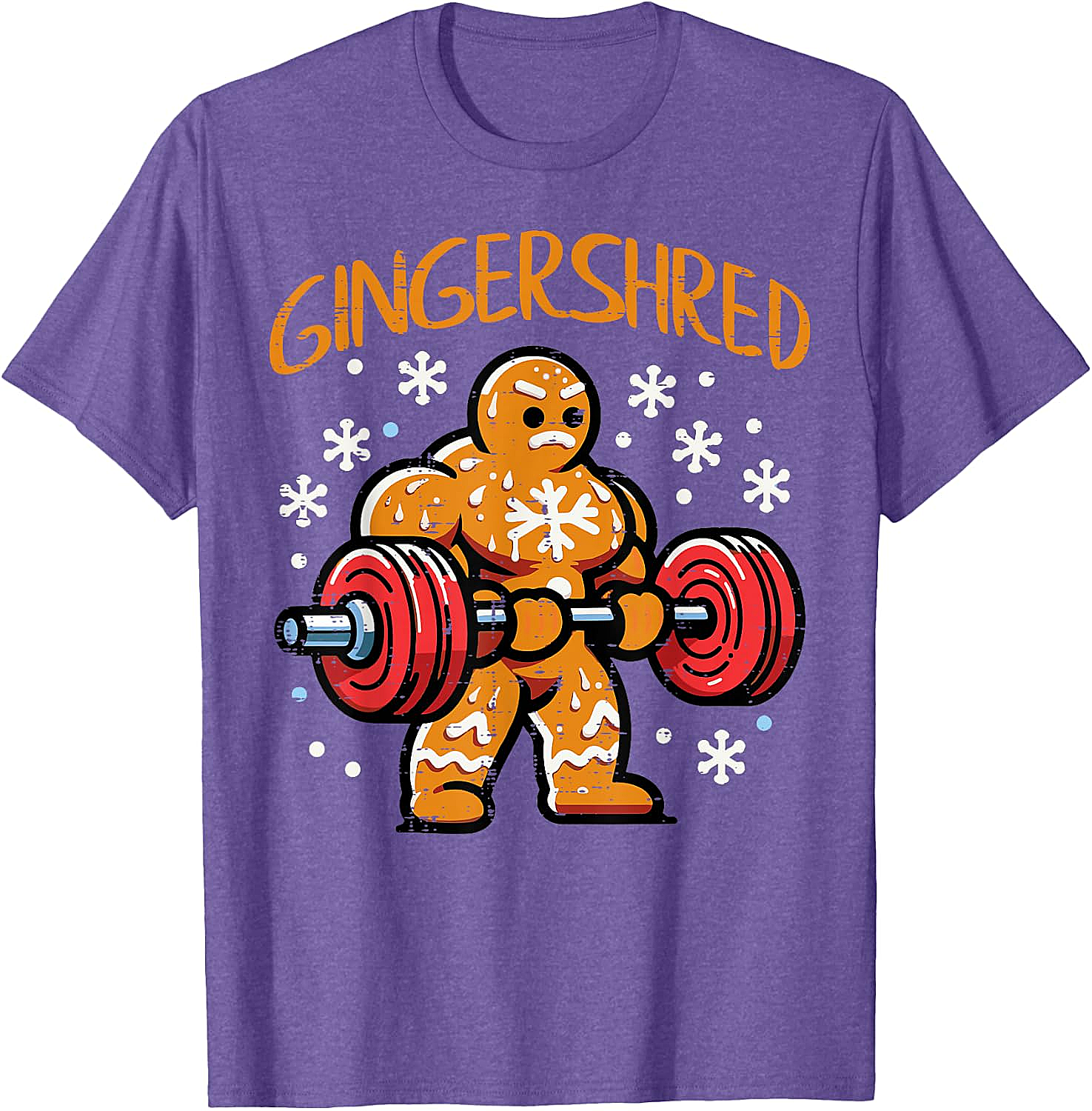  Gingershred Christmas Gym T-Shirt Funny Xmas Workout Tee