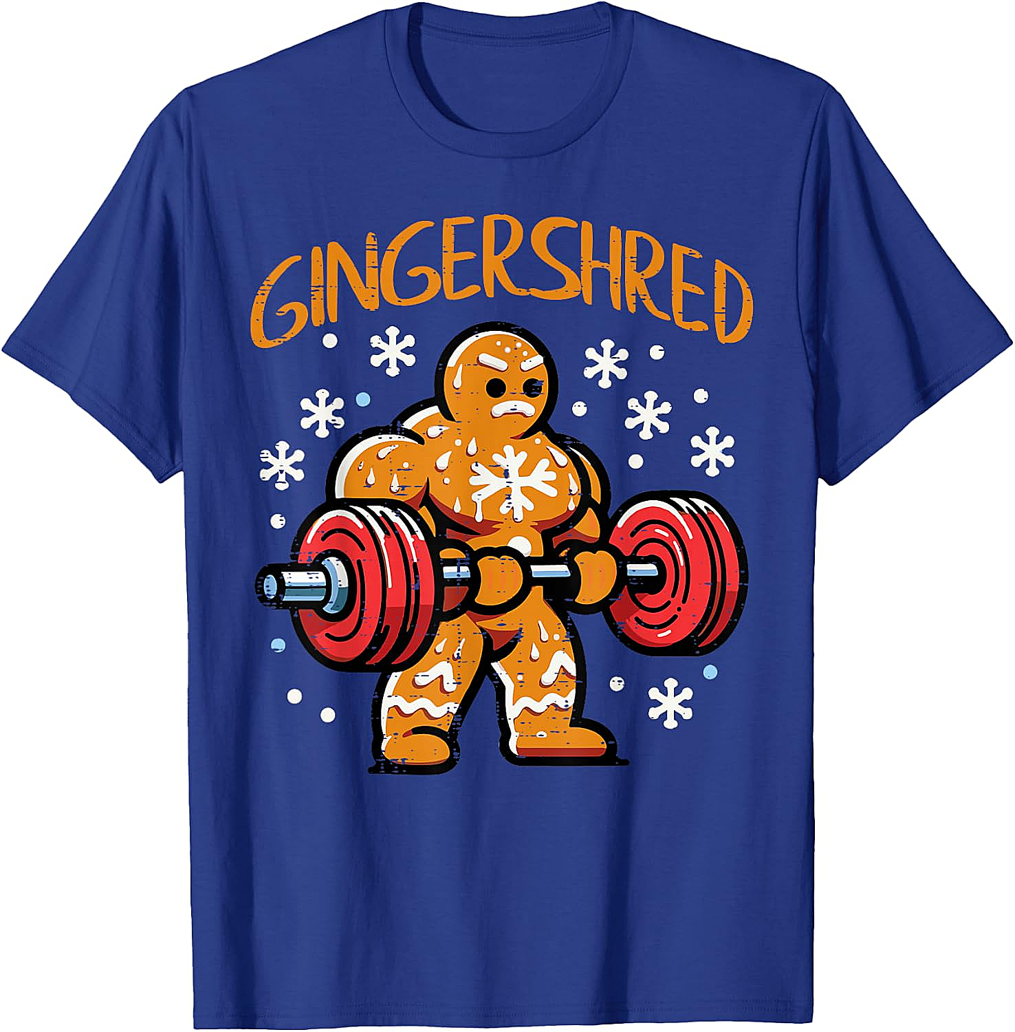  Gingershred Christmas Gym T-Shirt Funny Xmas Workout Tee