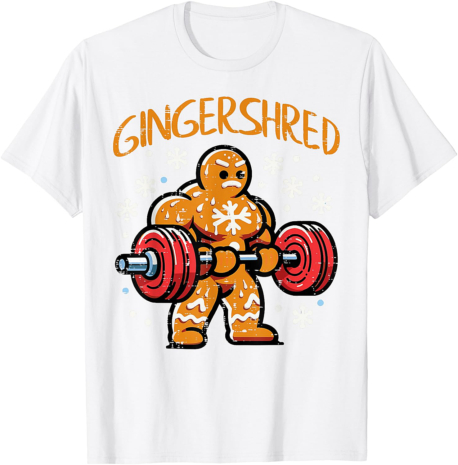  Gingershred Christmas Gym T-Shirt Funny Xmas Workout Tee