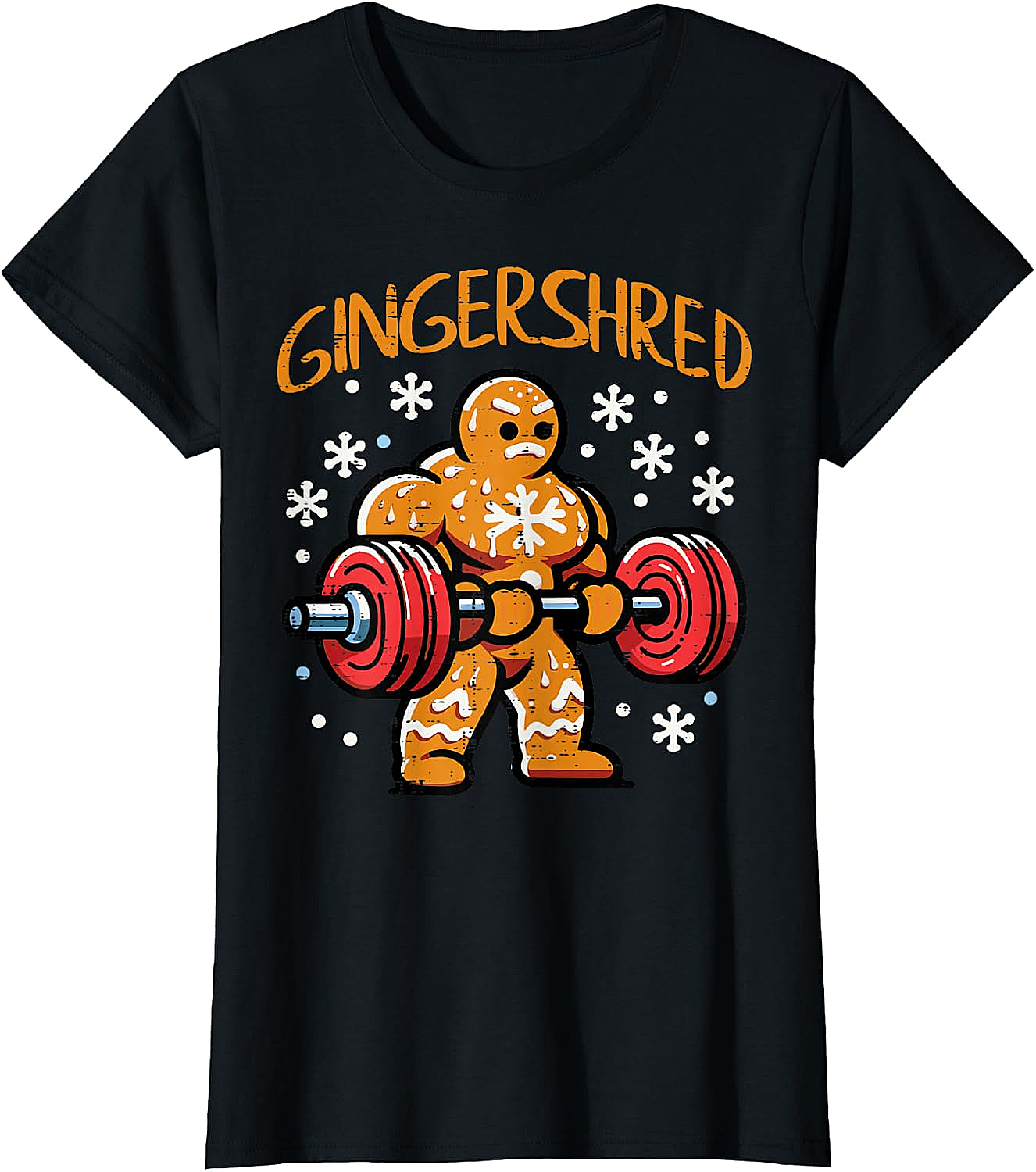  Gingershred Christmas Gym T-Shirt Funny Xmas Workout Tee