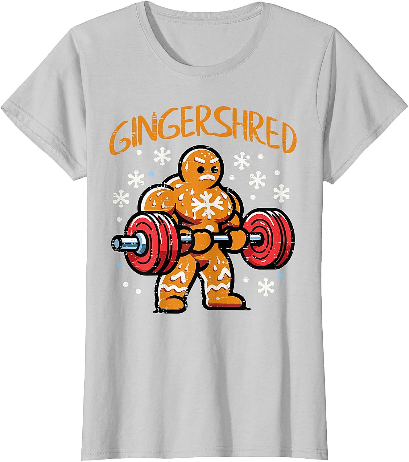  Gingershred Christmas Gym T-Shirt Funny Xmas Workout Tee