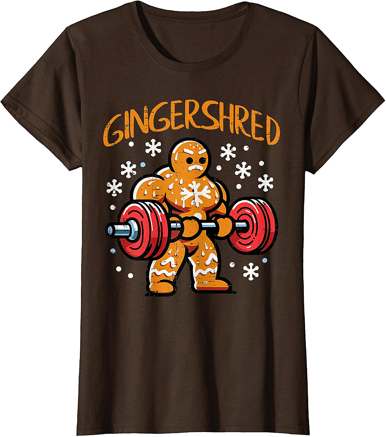  Gingershred Christmas Gym T-Shirt Funny Xmas Workout Tee