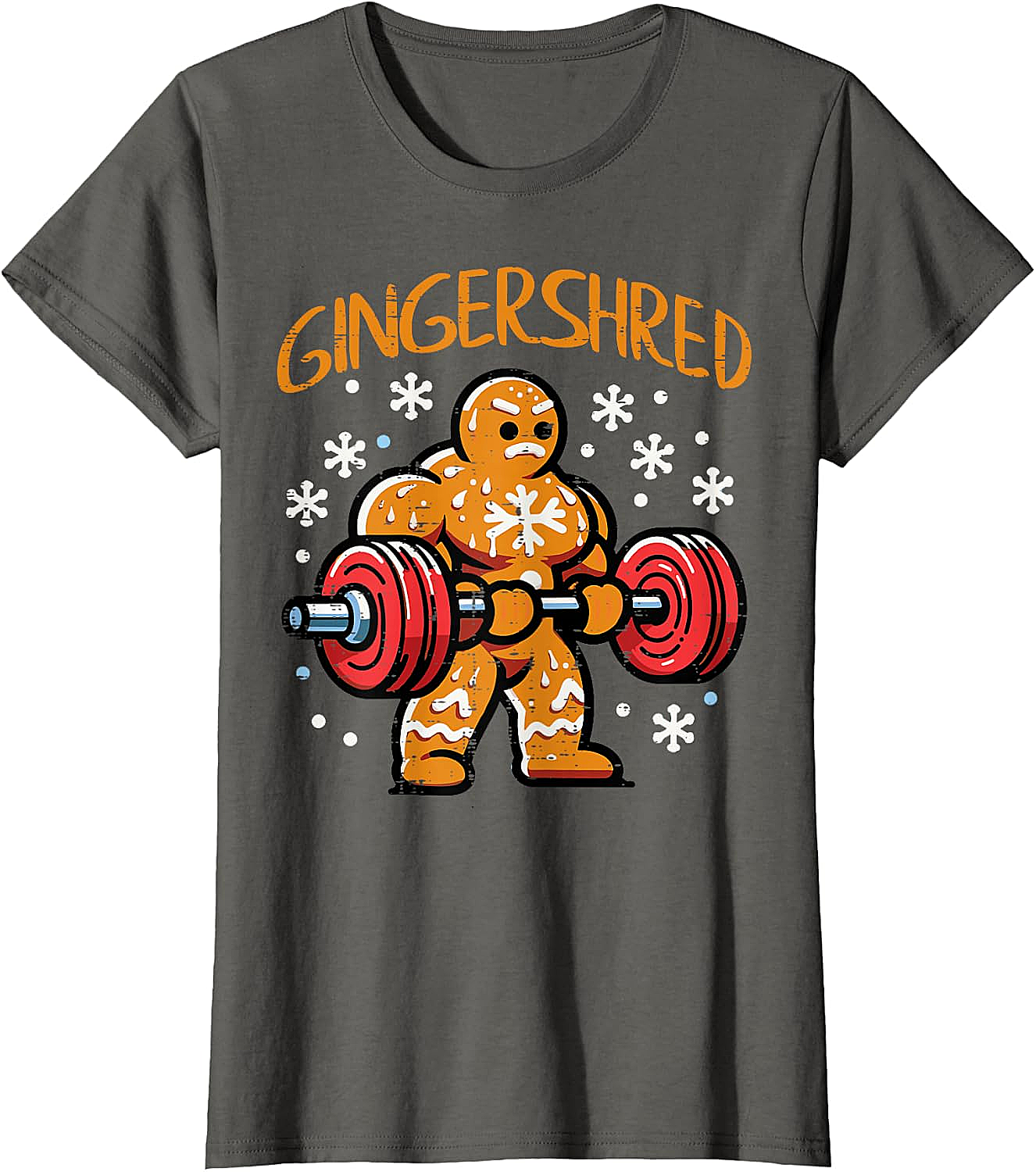  Gingershred Christmas Gym T-Shirt Funny Xmas Workout Tee