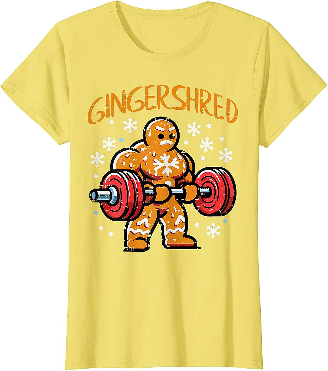  Gingershred Christmas Gym T-Shirt Funny Xmas Workout Tee