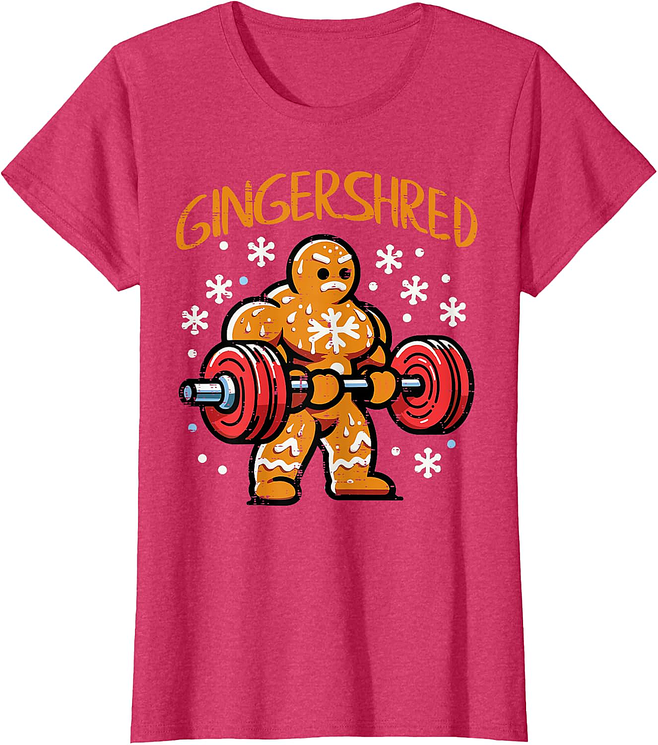  Gingershred Christmas Gym T-Shirt Funny Xmas Workout Tee