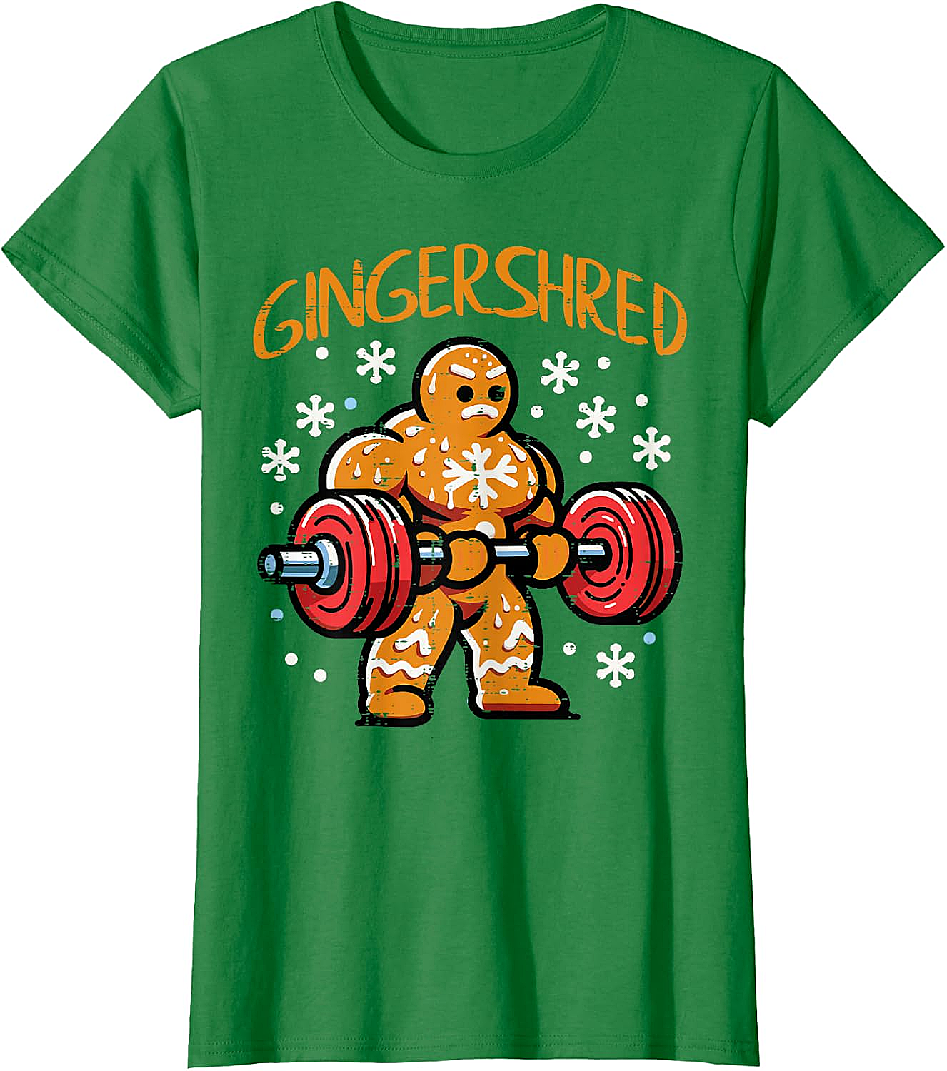 Gingershred Christmas Gym T-Shirt Funny Xmas Workout Tee