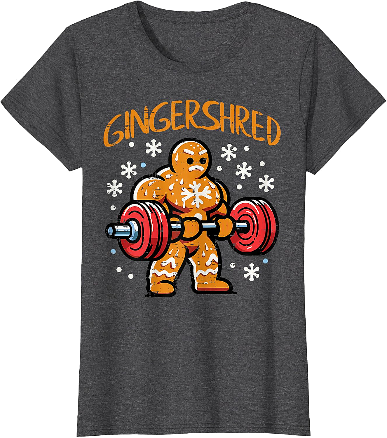  Gingershred Christmas Gym T-Shirt Funny Xmas Workout Tee