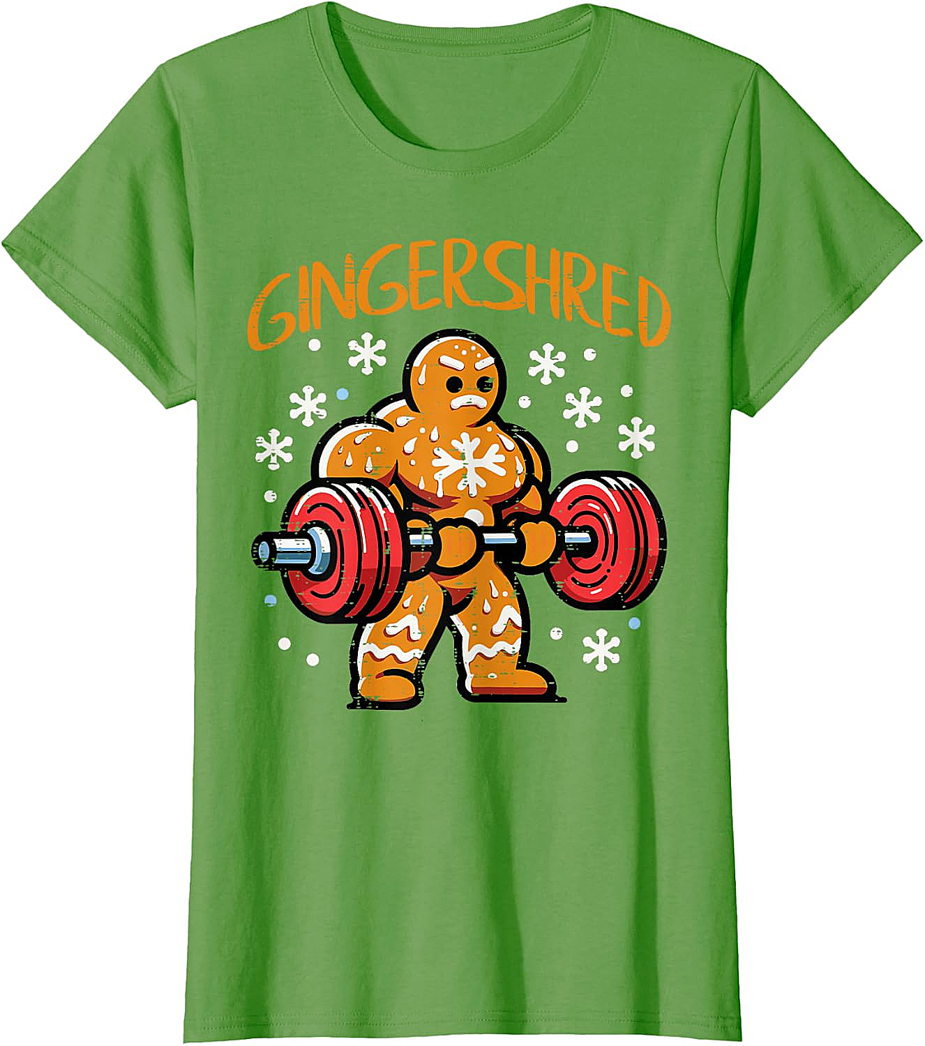  Gingershred Christmas Gym T-Shirt Funny Xmas Workout Tee