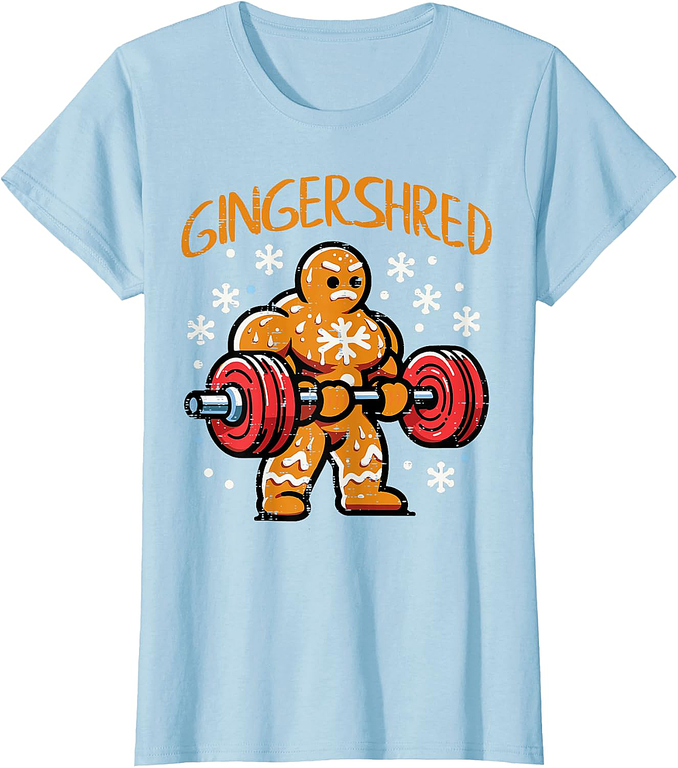  Gingershred Christmas Gym T-Shirt Funny Xmas Workout Tee
