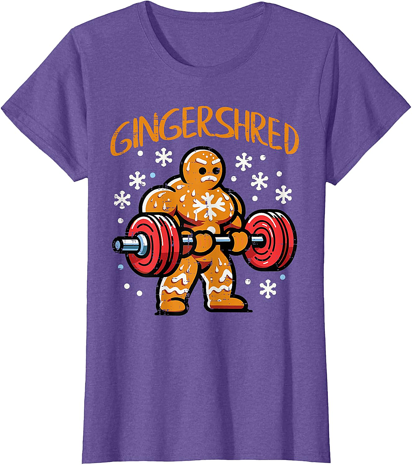  Gingershred Christmas Gym T-Shirt Funny Xmas Workout Tee
