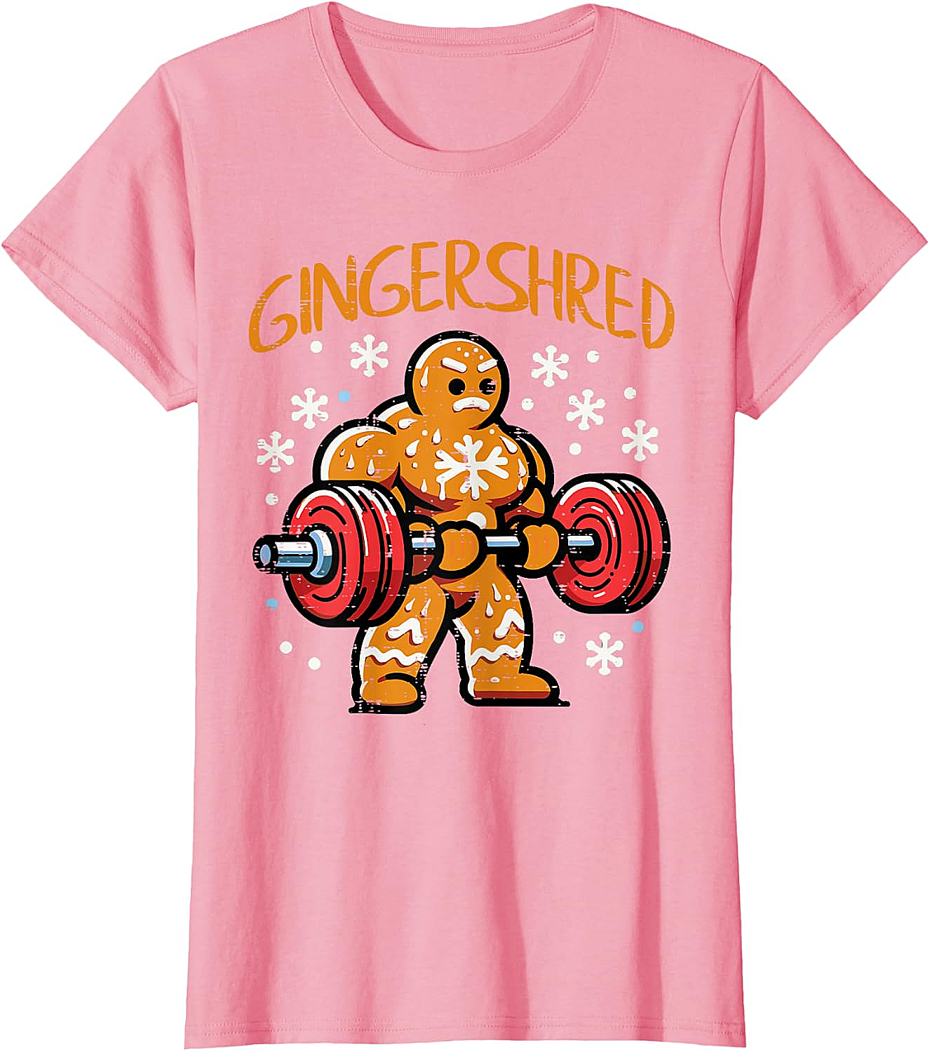  Gingershred Christmas Gym T-Shirt Funny Xmas Workout Tee
