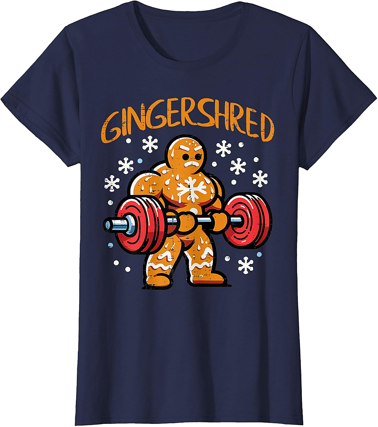  Gingershred Christmas Gym T-Shirt Funny Xmas Workout Tee