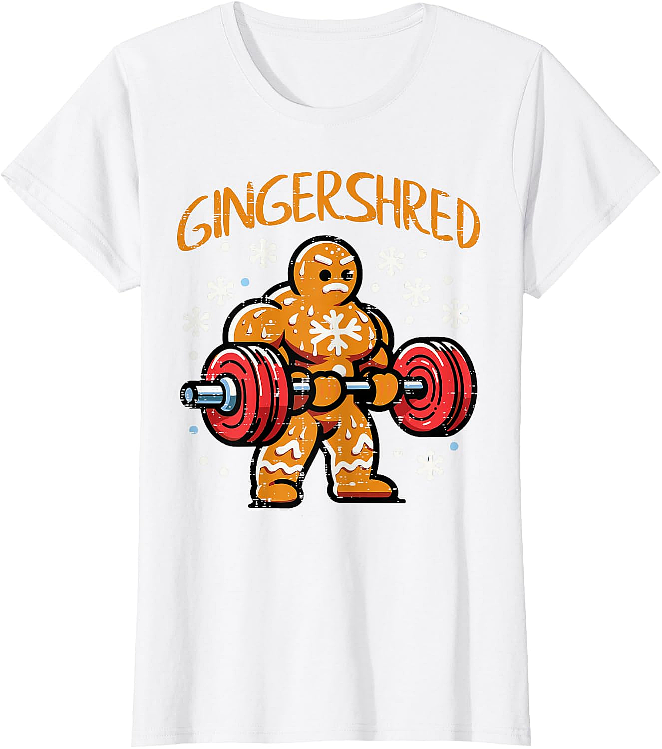  Gingershred Christmas Gym T-Shirt Funny Xmas Workout Tee