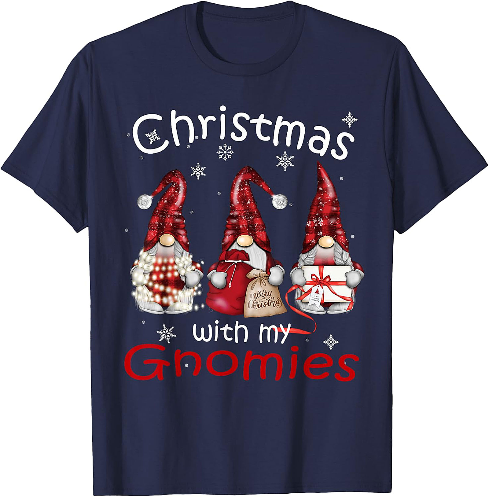 Christmas with My Gnomies Royal Blue Festive Apparel
