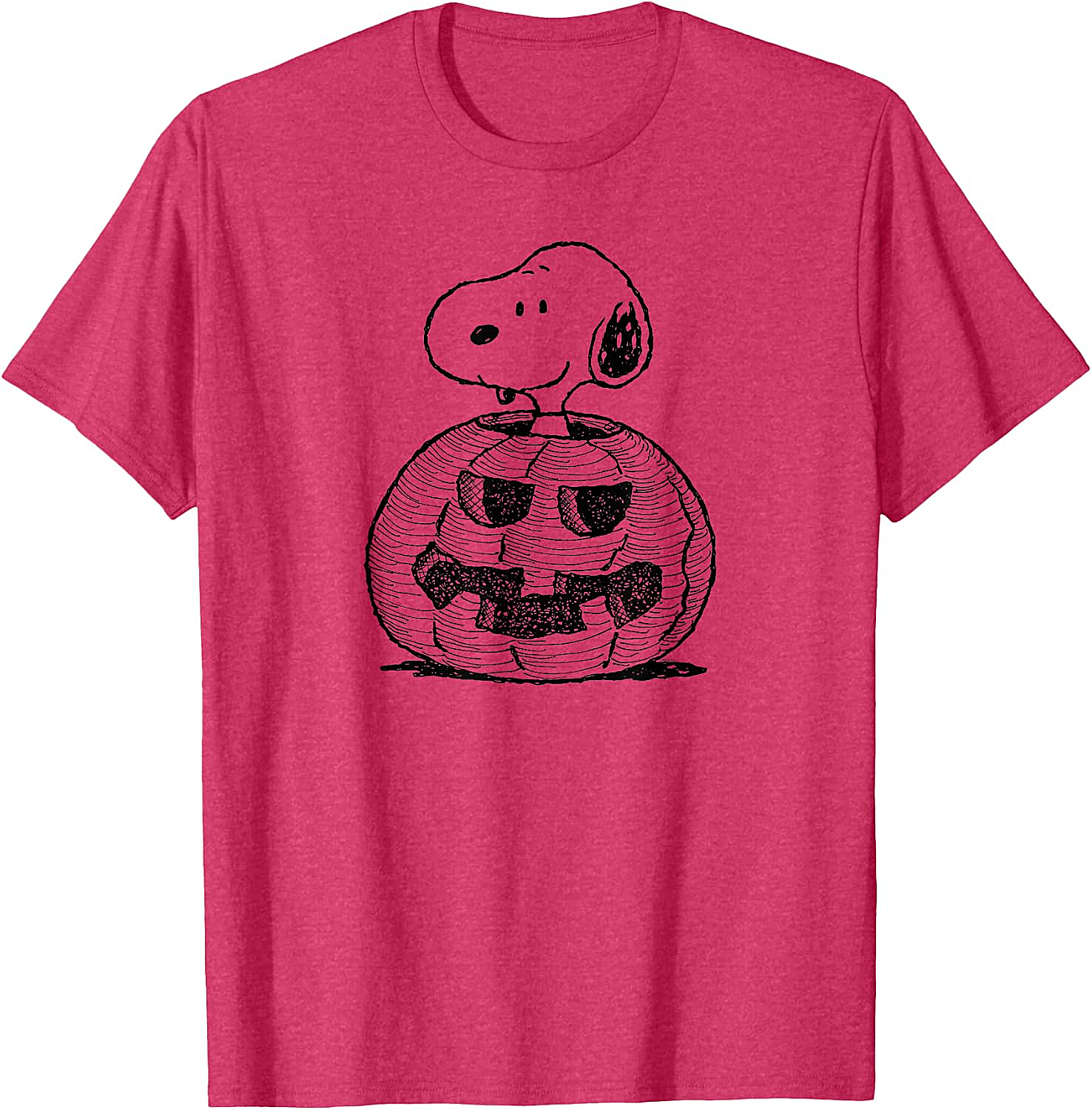 Peanuts Halloween Snoopy Jack-O'-Lantern T-Shirt Funny Tee