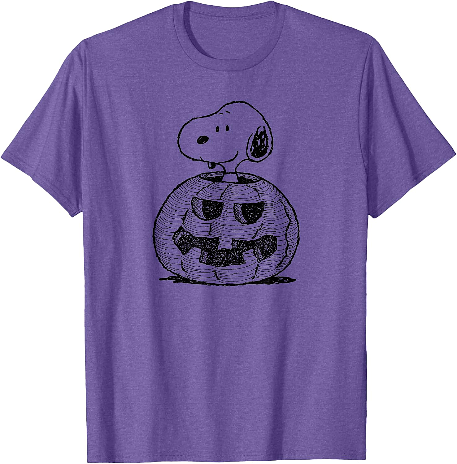 Peanuts Halloween Snoopy Jack-O'-Lantern T-Shirt Funny Tee