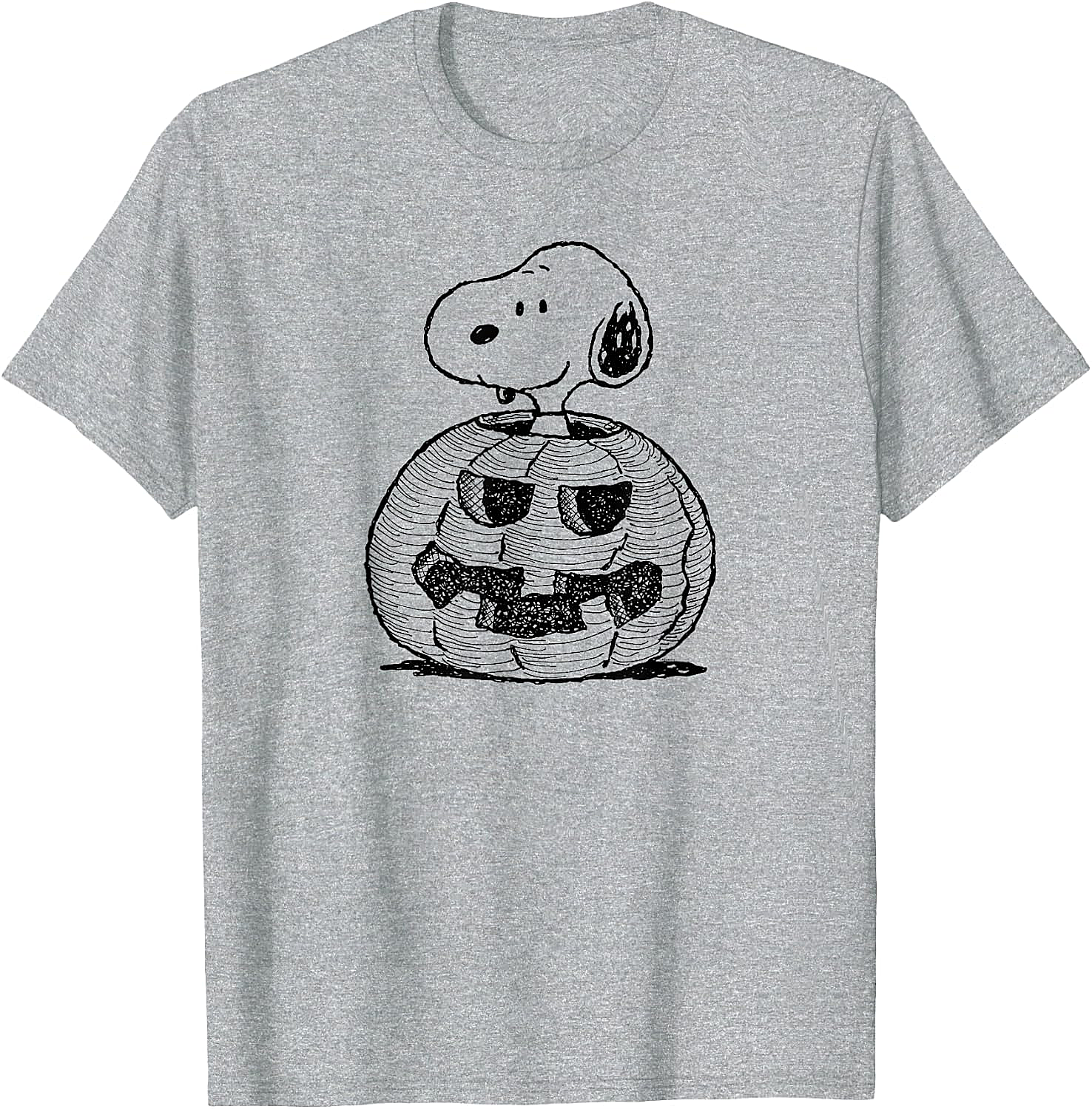 Peanuts Halloween Snoopy Jack-O'-Lantern T-Shirt Funny Tee