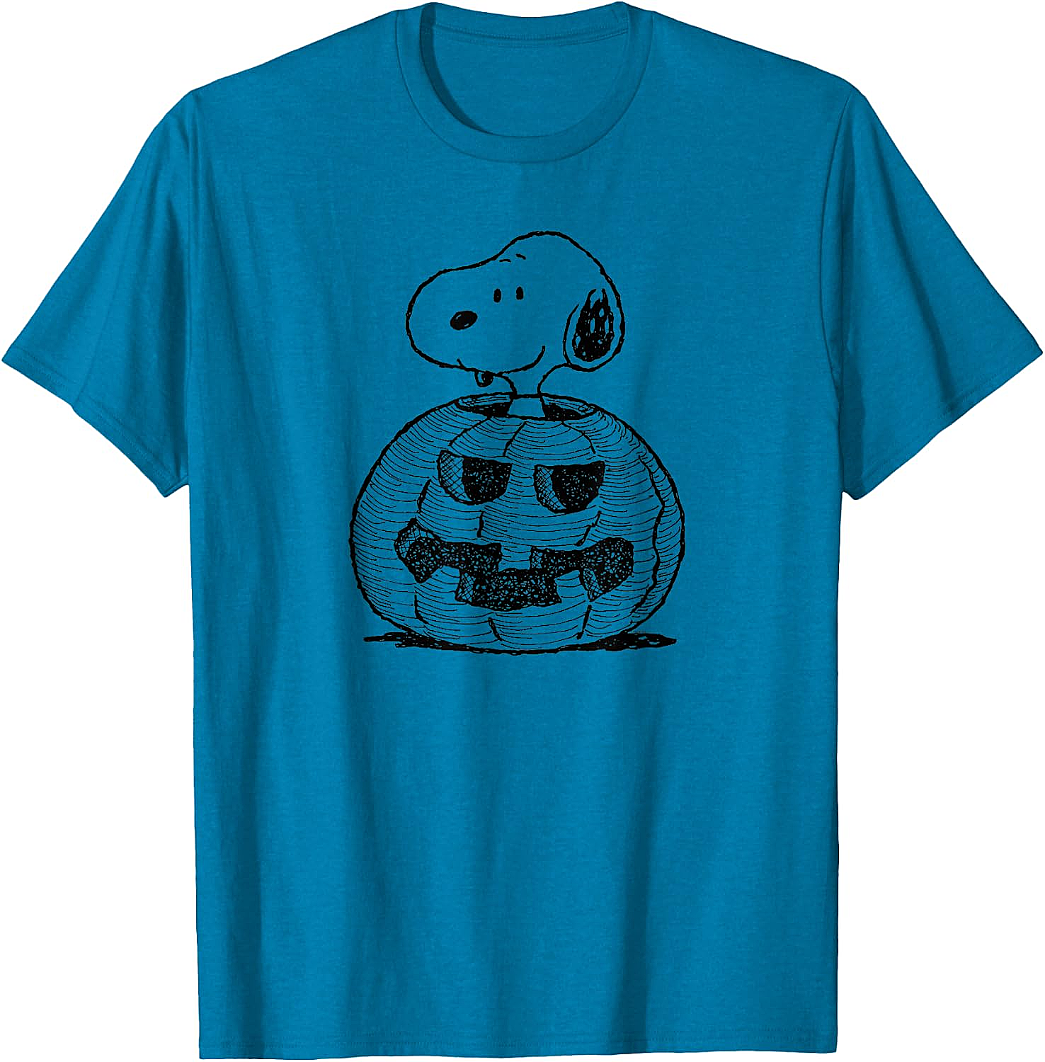 Peanuts Halloween Snoopy Jack-O'-Lantern T-Shirt Funny Tee