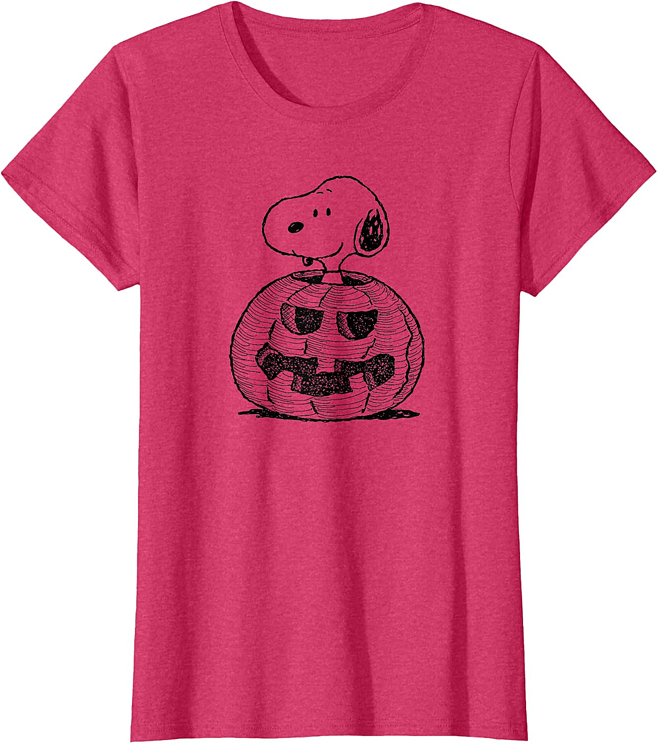 Peanuts Halloween Snoopy Jack-O'-Lantern T-Shirt Funny Tee
