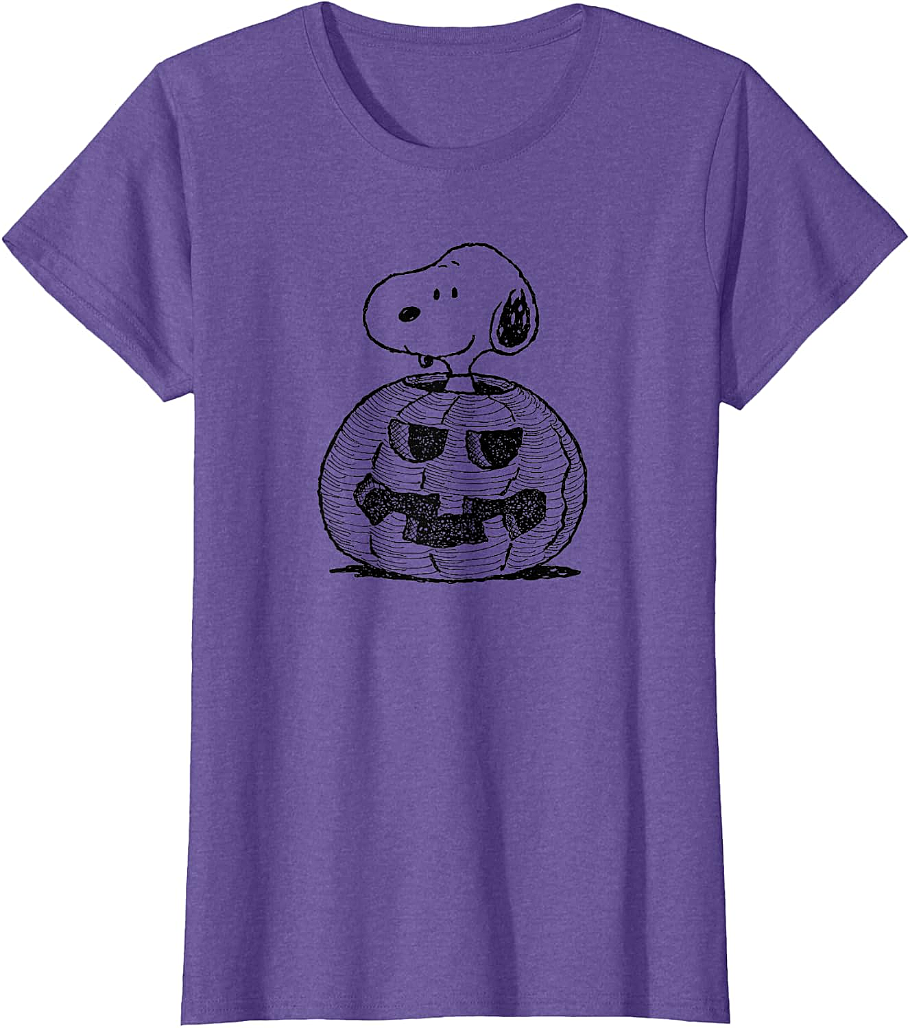 Peanuts Halloween Snoopy Jack-O'-Lantern T-Shirt Funny Tee