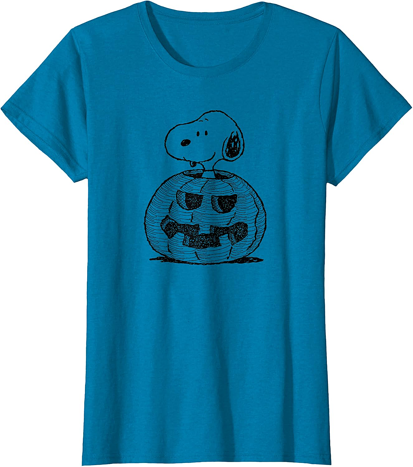 Peanuts Halloween Snoopy Jack-O'-Lantern T-Shirt Funny Tee