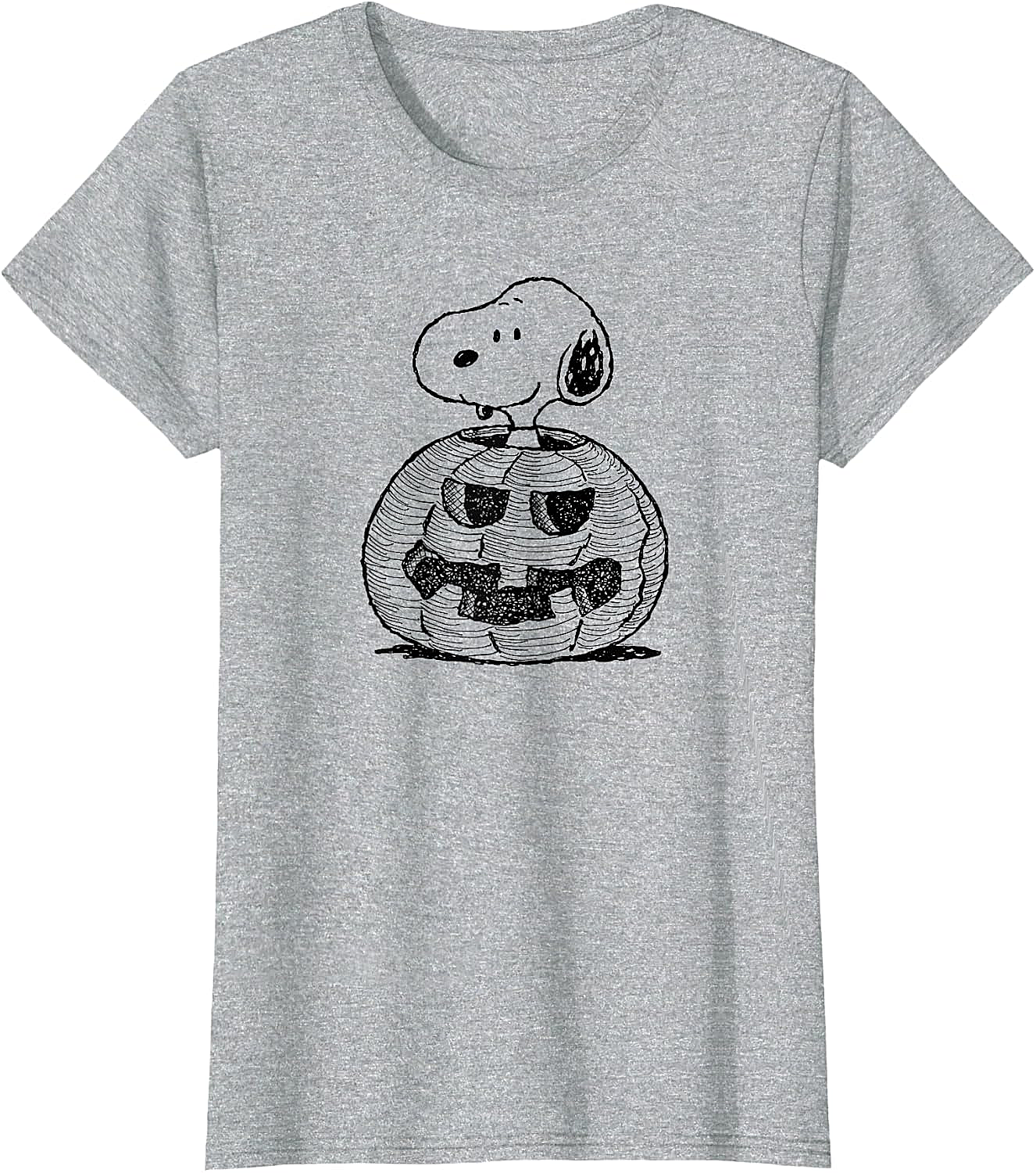 Peanuts Halloween Snoopy Jack-O'-Lantern T-Shirt Funny Tee