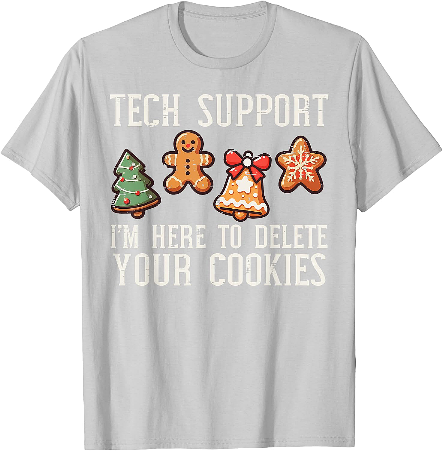  Funny Christmas Tech Support Cookies T-Shirt Unisex Tee