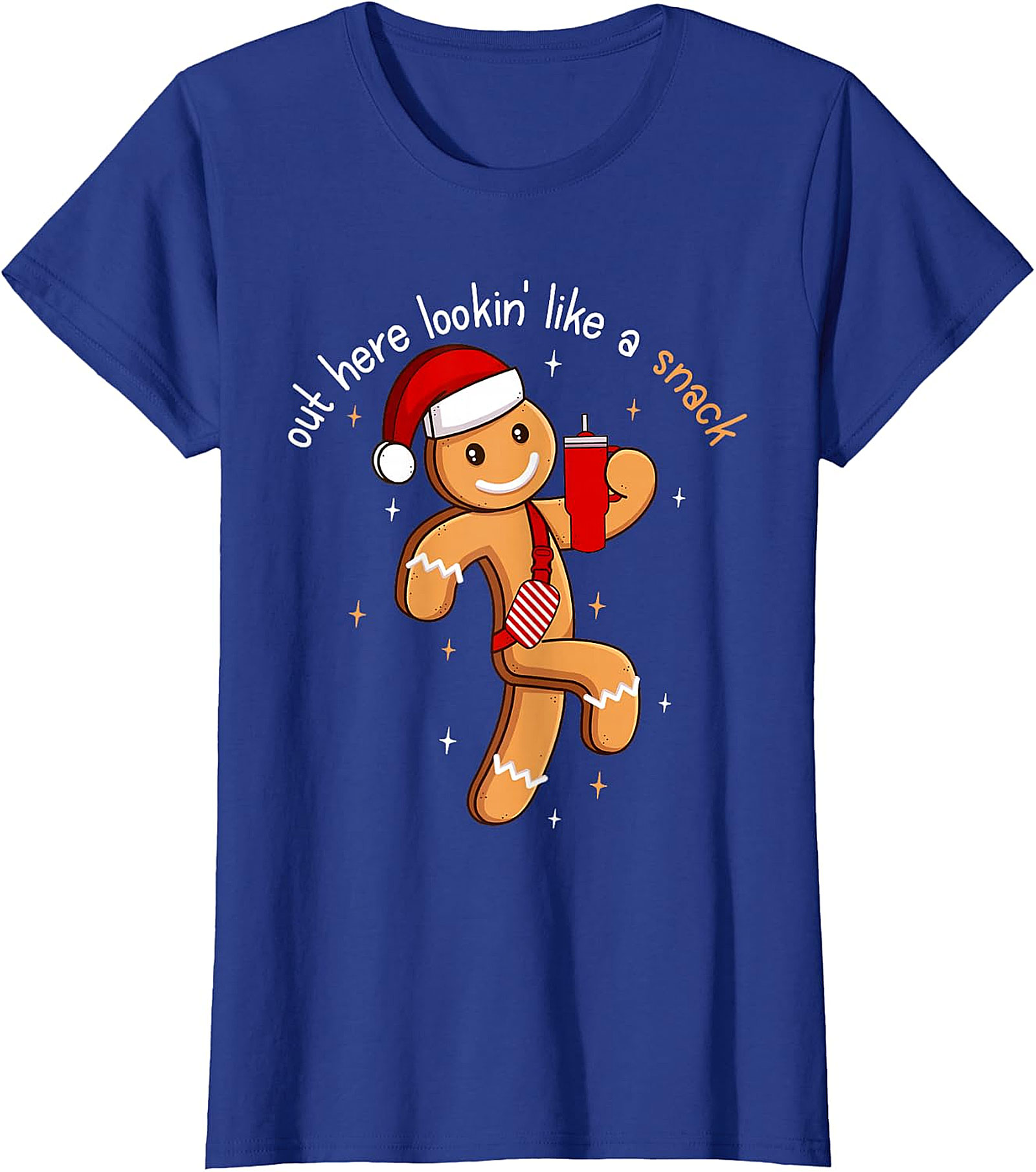 Funny Gingerbread Man Christmas T-Shirt | "Lookin' Like a Snack"
